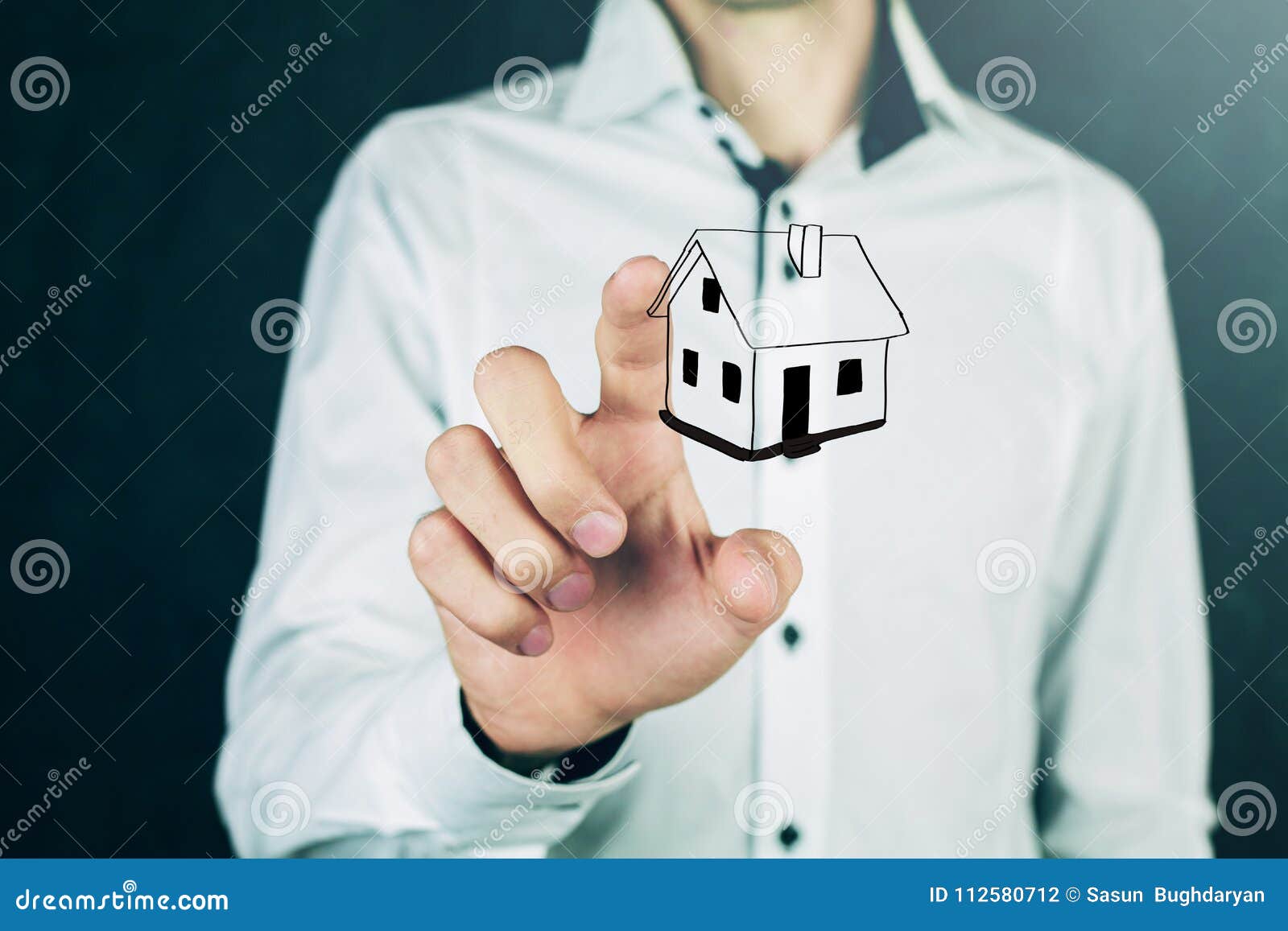 house in human hands