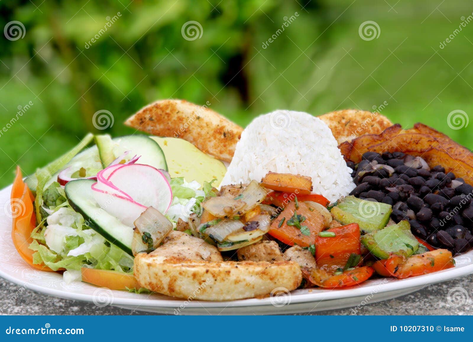 casado - traditional food in costa rica