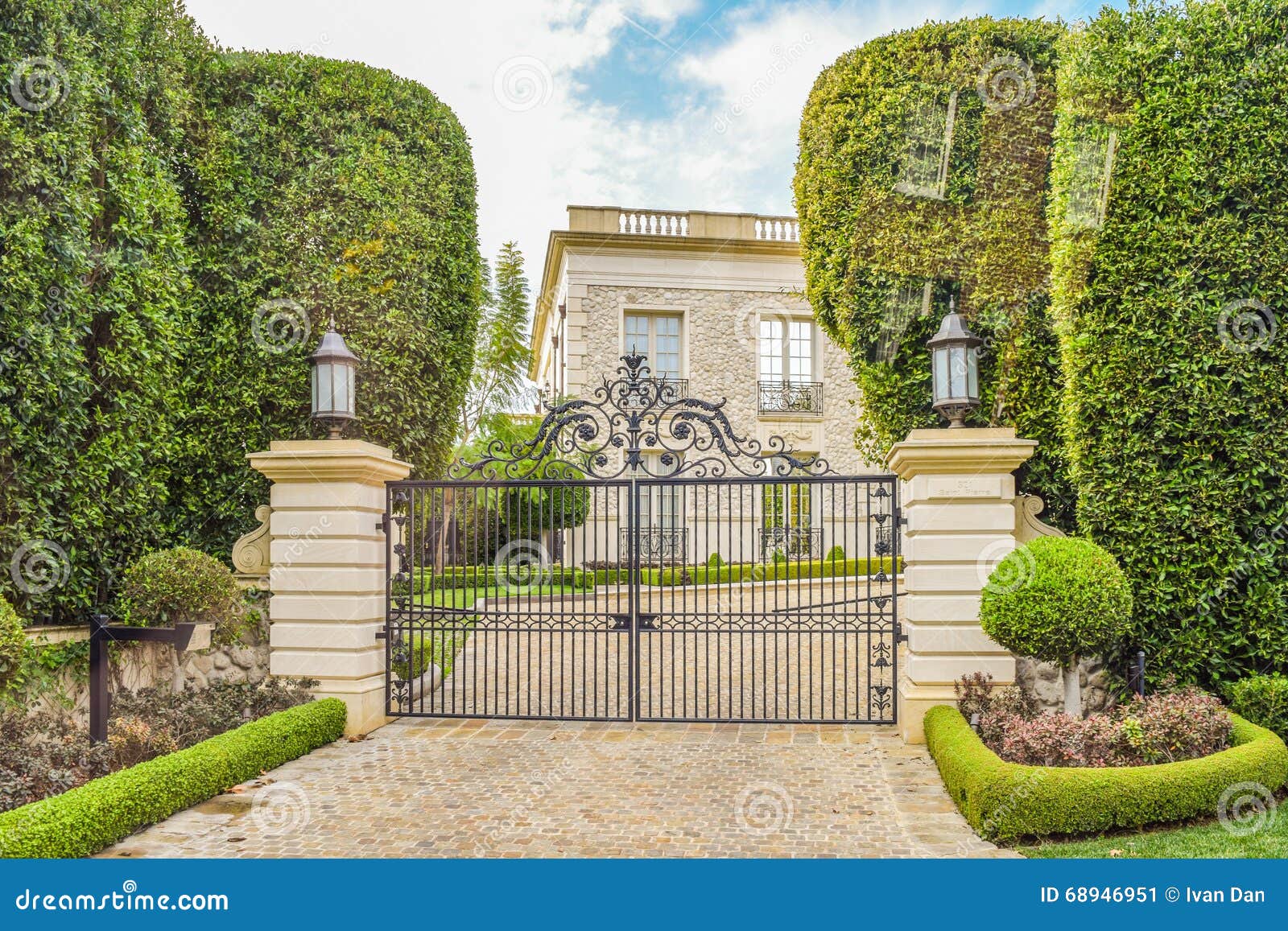 Casas Ideales Beverly Hills De California Foto editorial - Imagen de