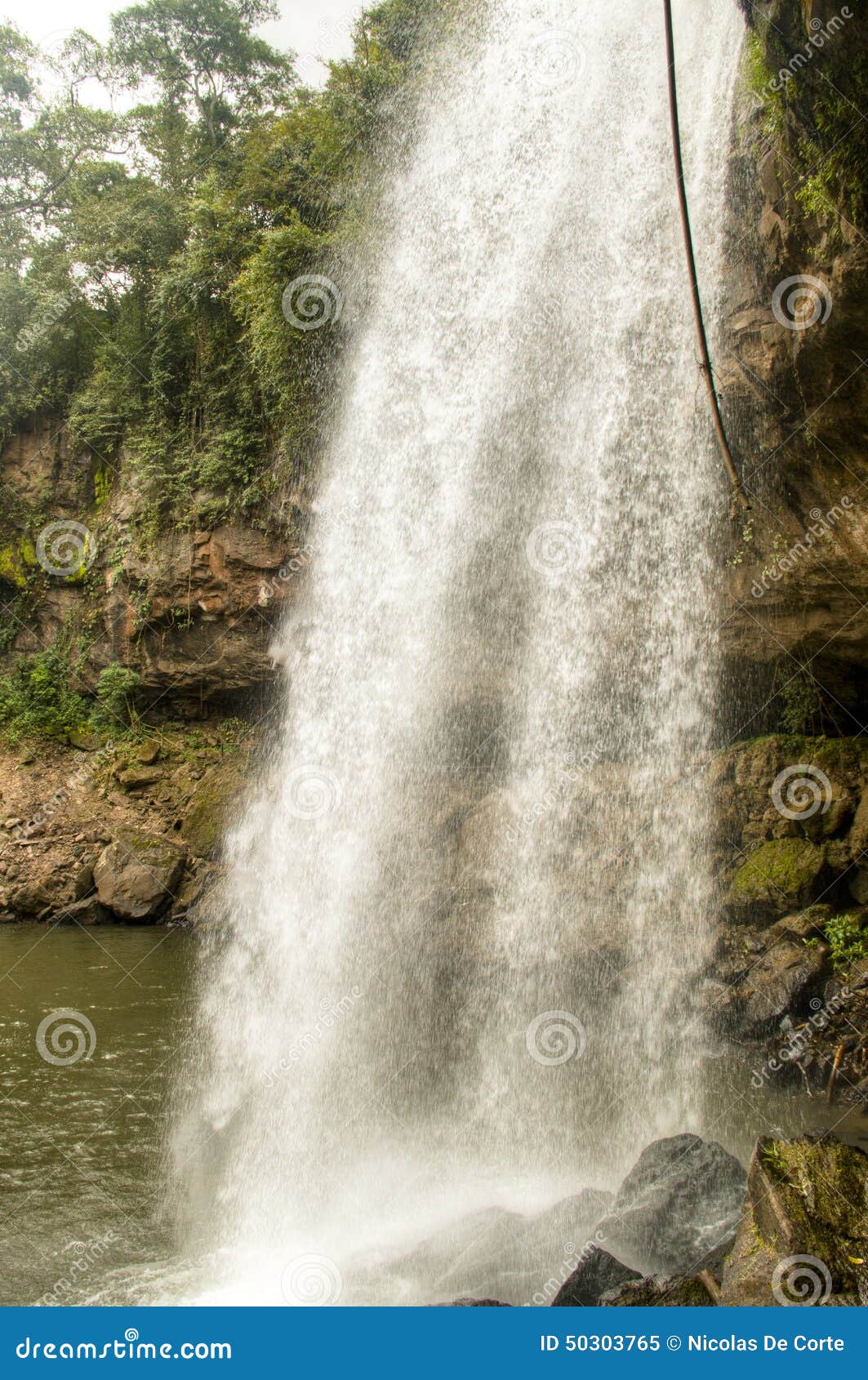 cascada blanca waterfall near matagalpa, nicaragua