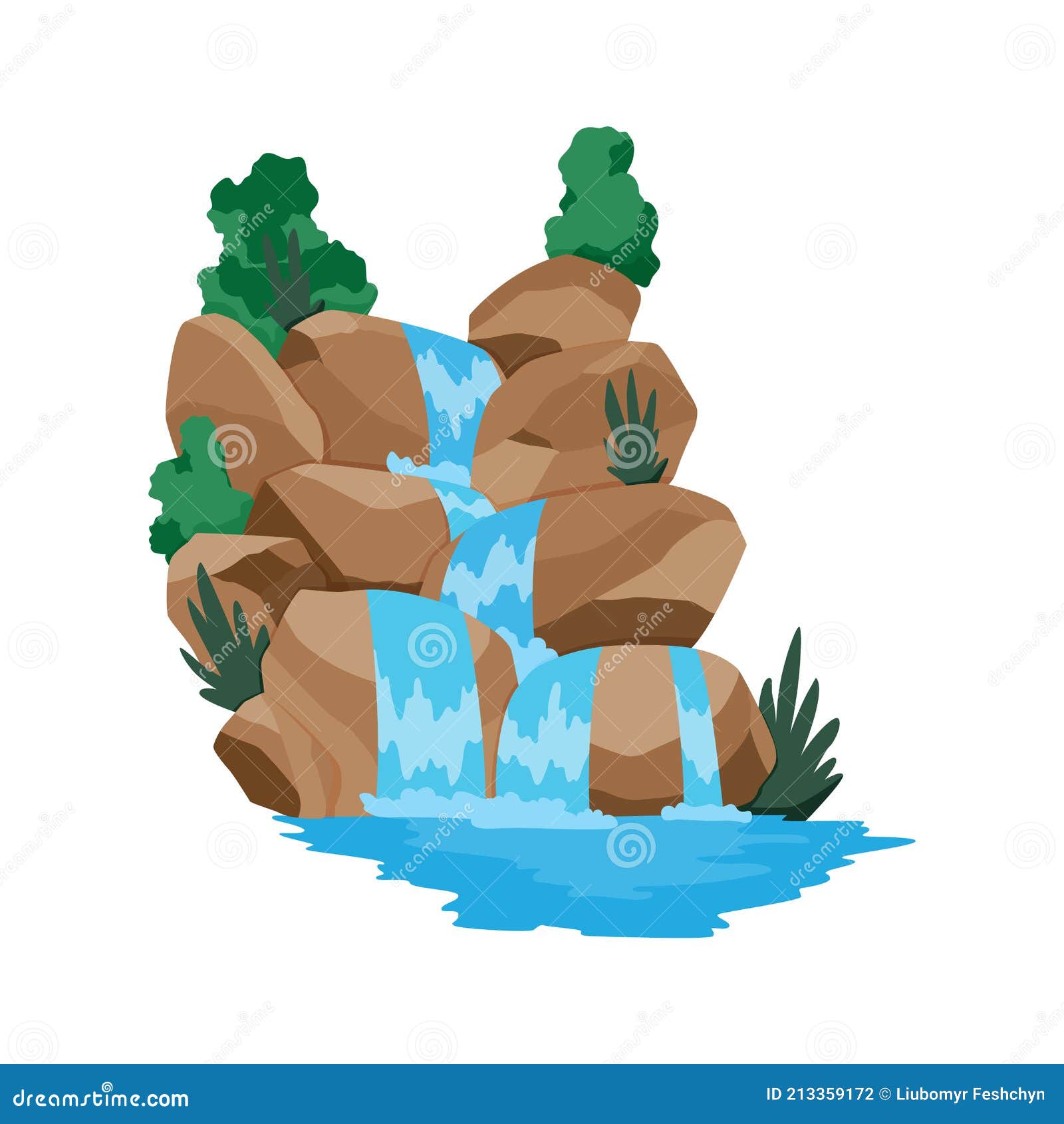 Cascada De Dibujos Animados Río. Paisaje Con Montañas Y árboles. Elemento De Diseño Para Folleto De Viaje O Ilustración Móvil Ilustración del Vector - Ilustración de isla, cubo: 213359172 Cascada De Dibujos Animados Río. Paisaje Con Montañas Y árboles. Elemento De Diseño Para Folleto De Viaje O Ilustración Móvil Ilustración del Vector - Ilustración de isla, cubo: 213359172