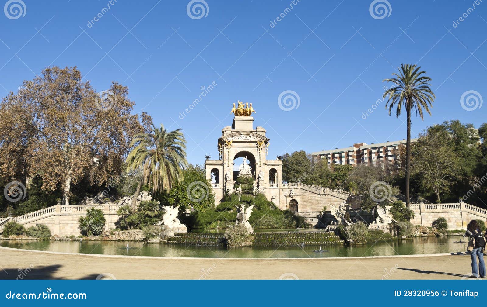 The Cascade of Barcelona, Spain. Stock Photo Image of outdoor