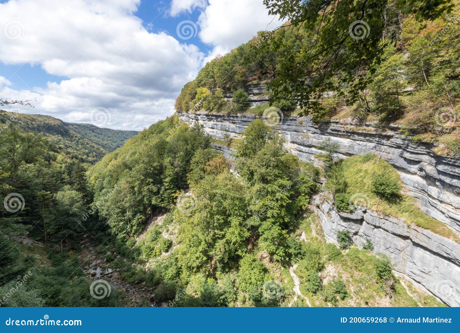 cascades du herisson, waterfalls of the herisson in the jura france