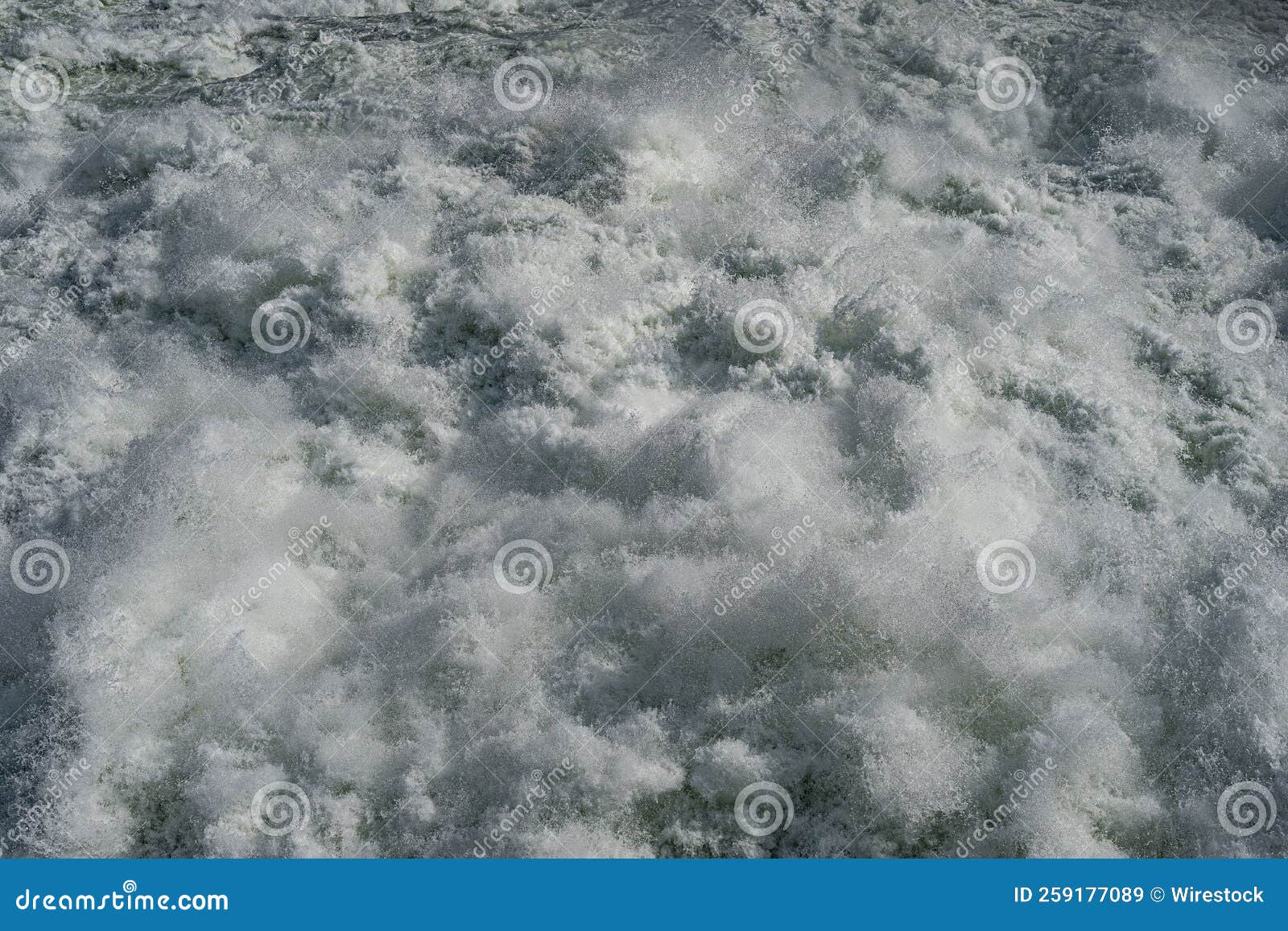 cascading water below the hunderfossen hydropower plant