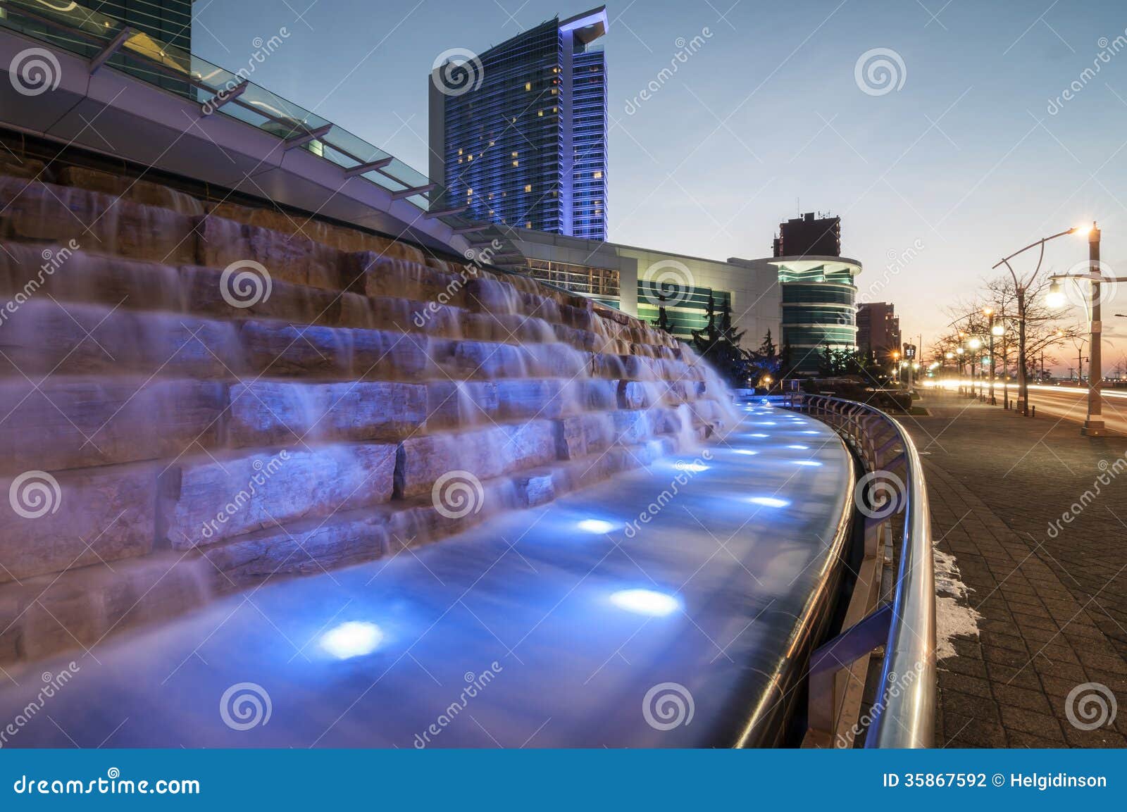 cascading water feature