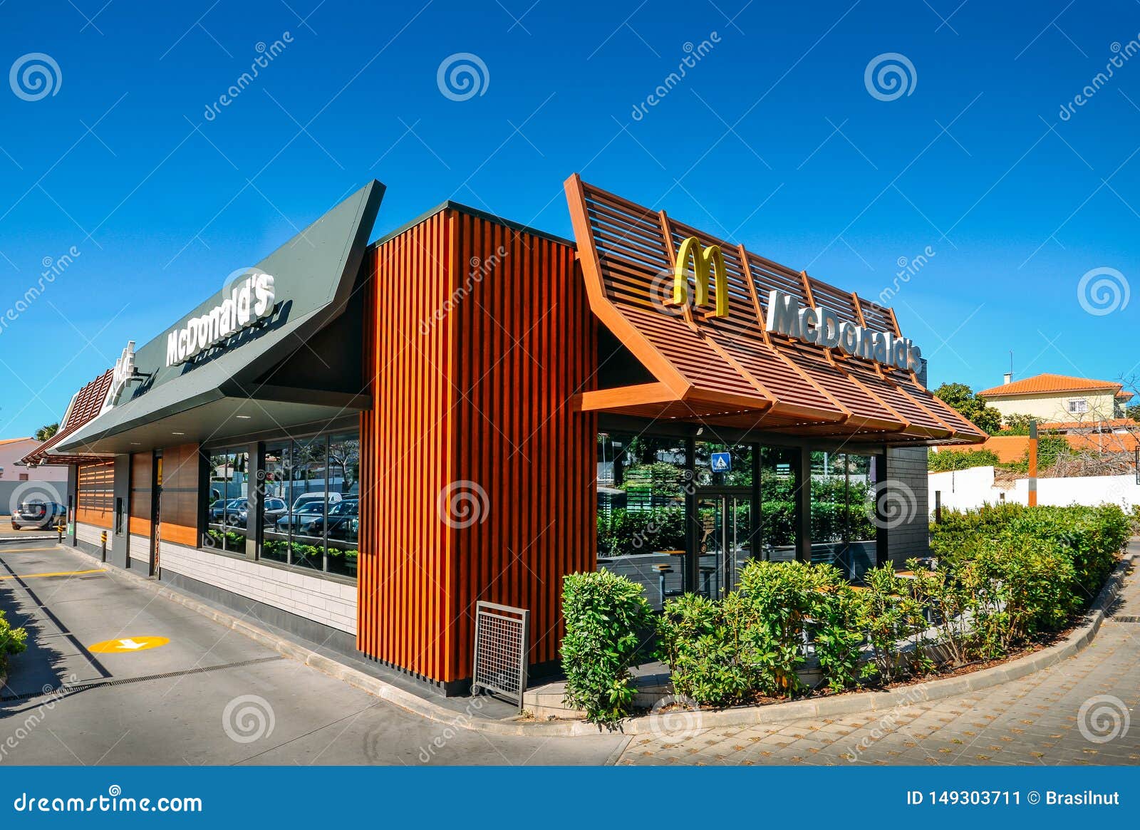  Outside  View Of Facade Of Modern McDonald s Fast  food  