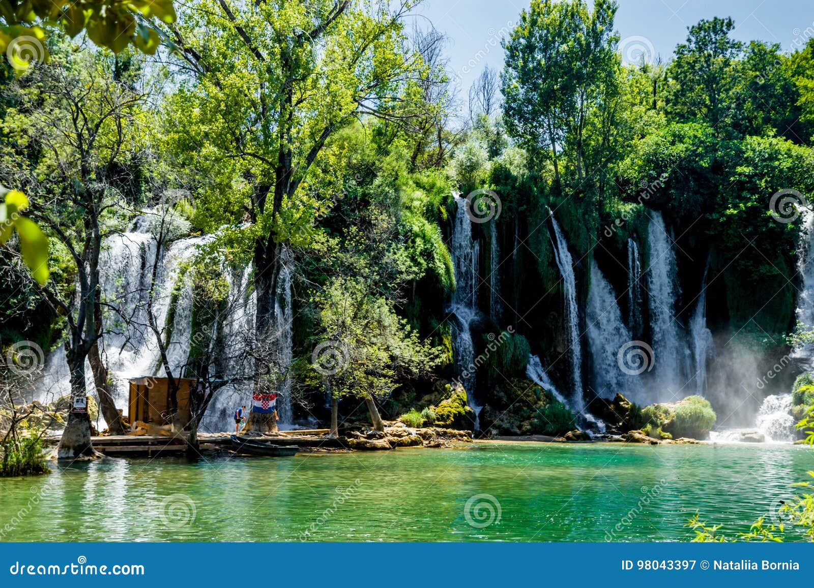 Cascata Di Stupore Di Kravice In Bosnia Erzegovina Immagine Stock Immagine Di Bello Nave