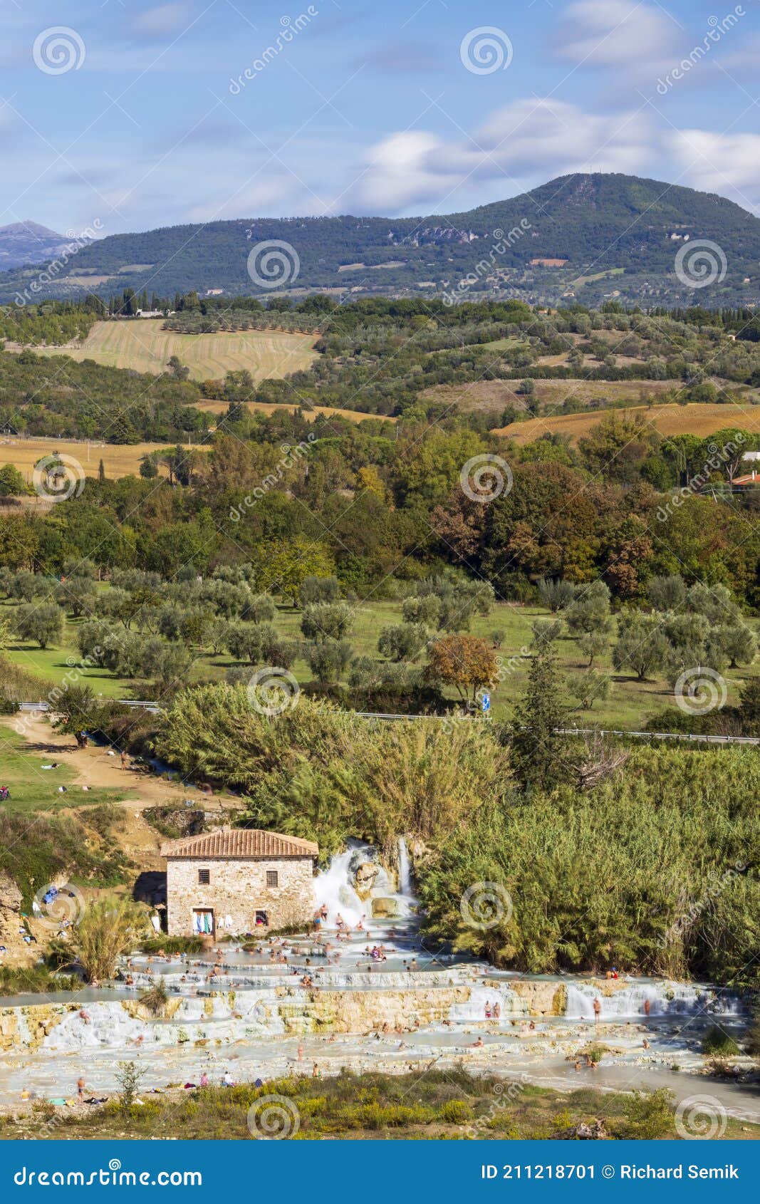 cascate del mulino, saturnia, tuscany, italy