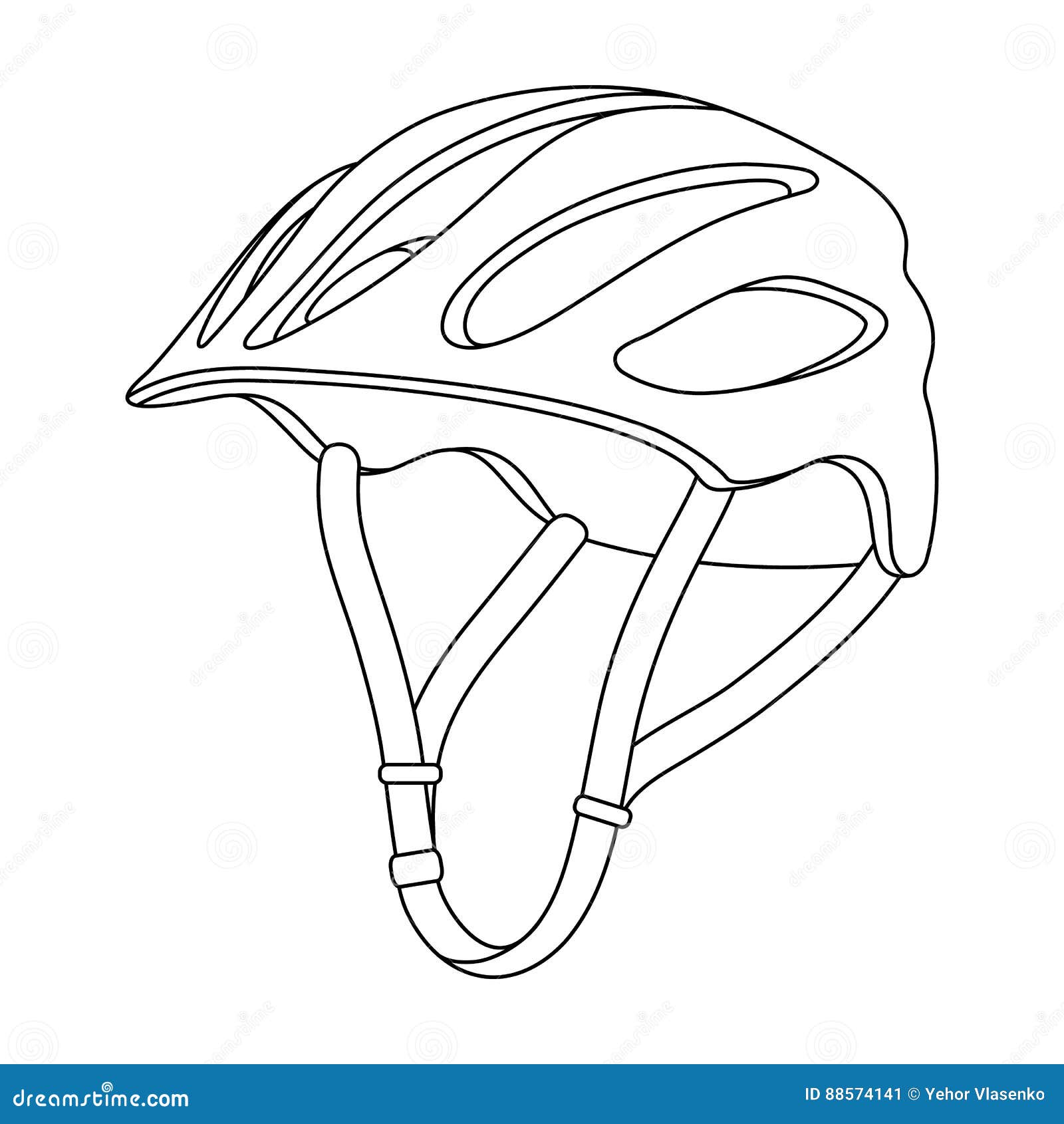 Casco Protector Para Los Ciclistas Protección Para Los Atletas Principales  Icono Del Equipo Del Ciclista Solo En Vector Del Estil Ilustración del  Vector - Ilustración de muestra, insignia: 88574141