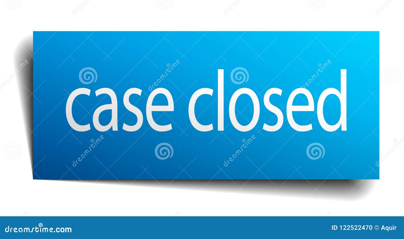 Case closed sign stock vector. Illustration of style 122522470