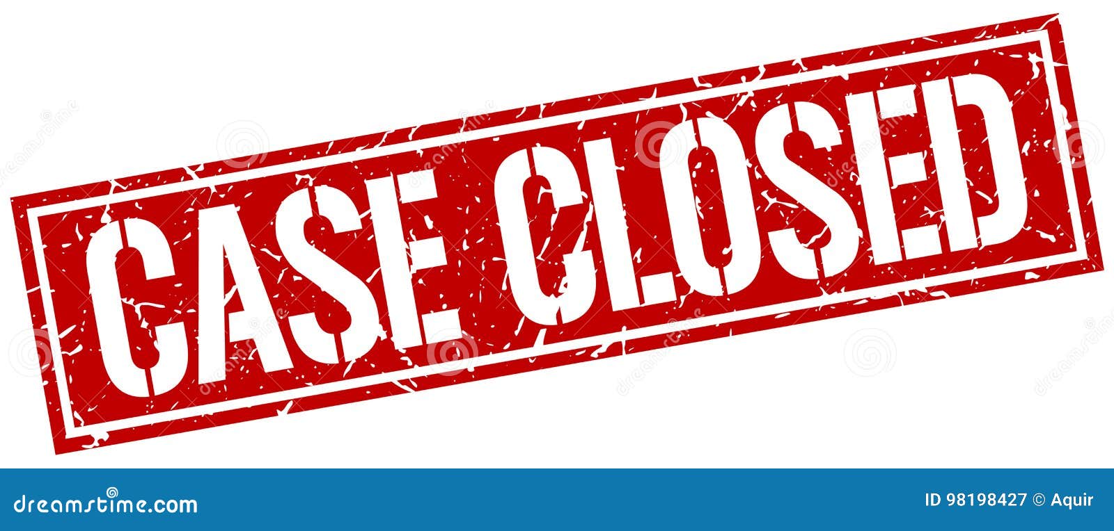 Case closed stamp stock vector. Illustration of background - 98198427