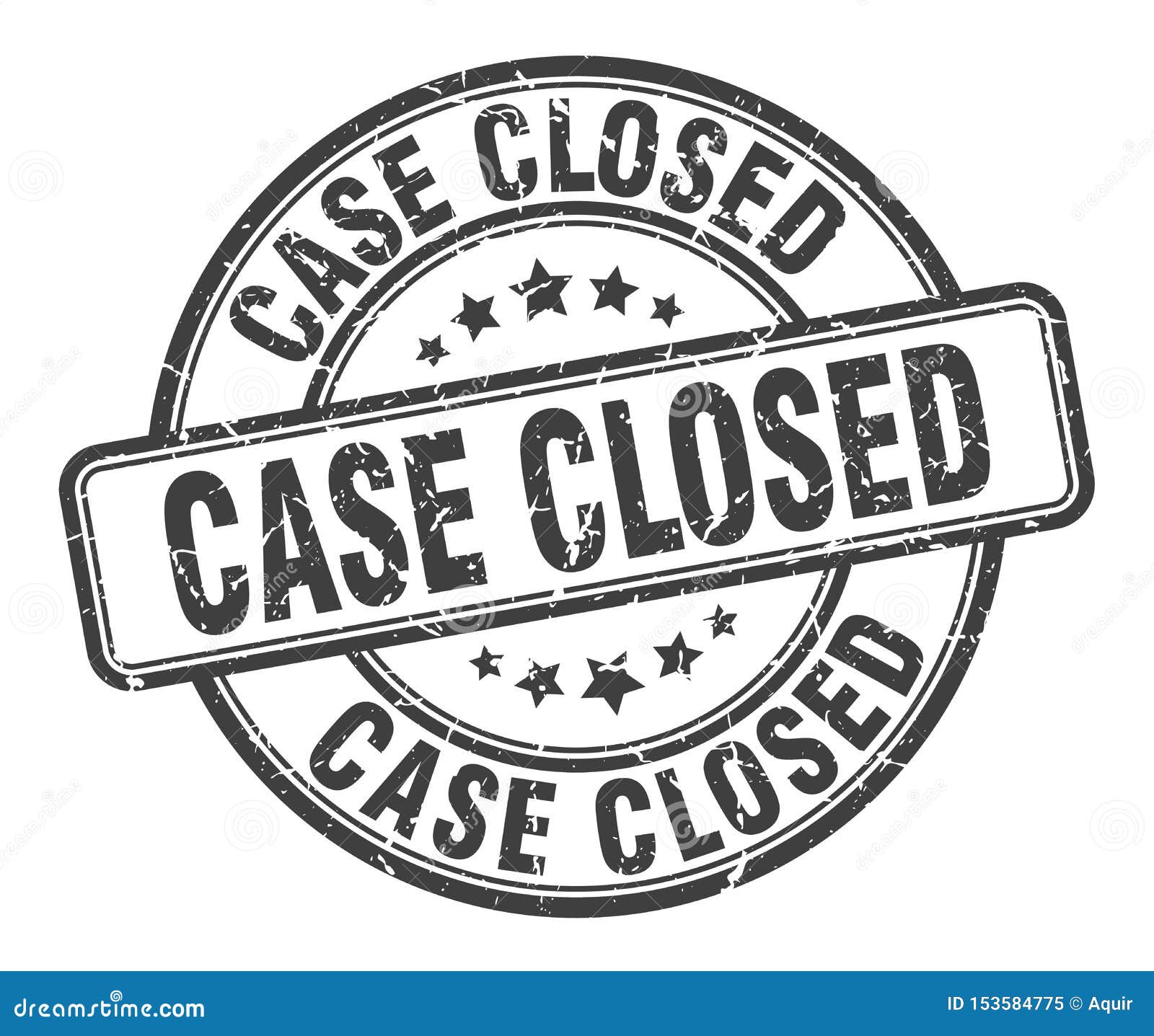 Case closed stamp stock vector. Illustration of banner - 153584775
