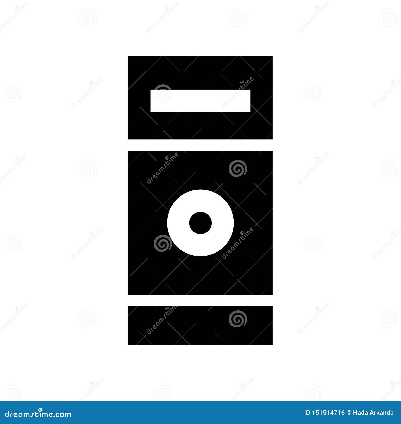 Case Computer Accessories Logo Or Icon Illustration Stock Vector