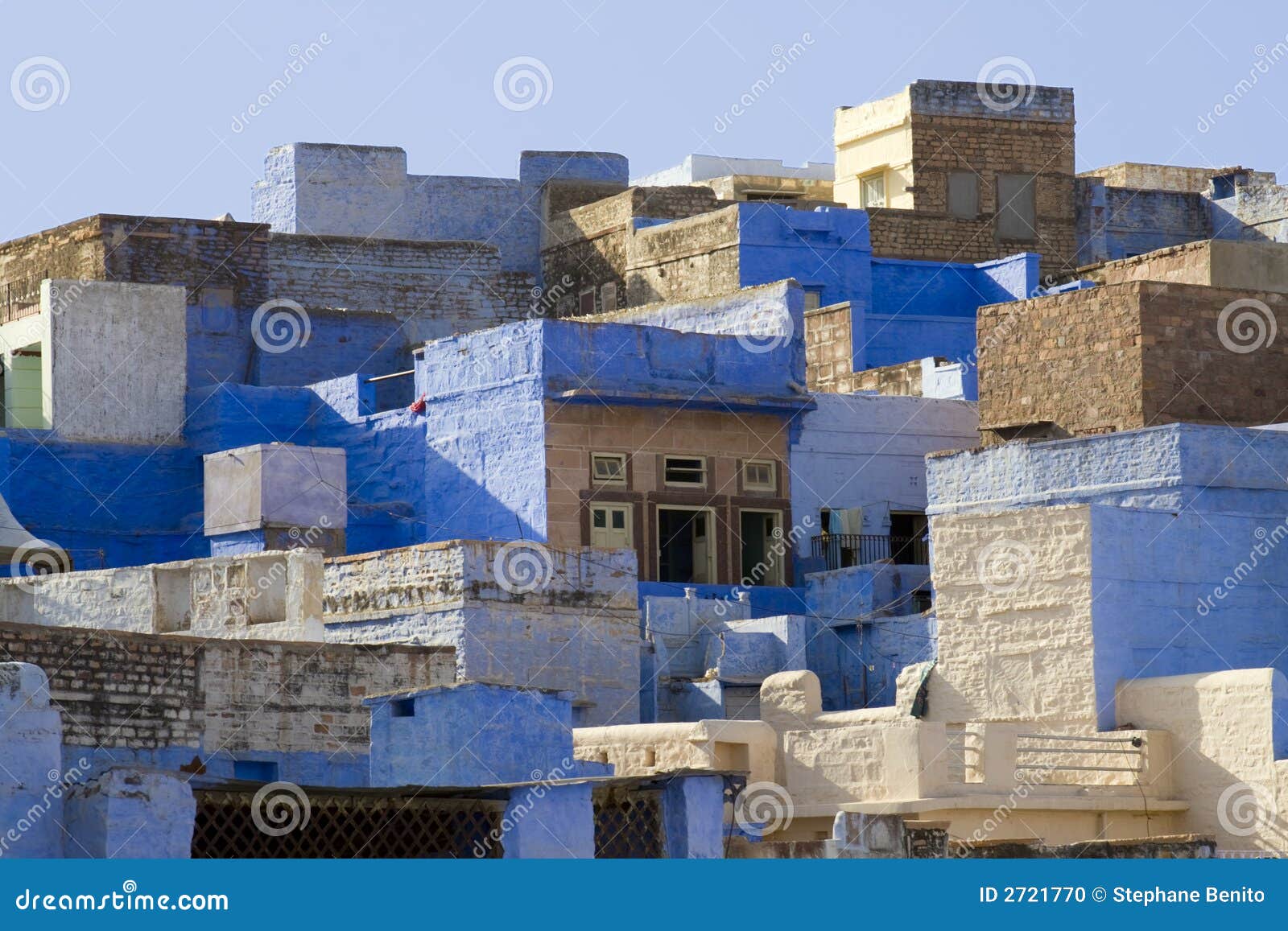 Case di Jodhpur fotografia stock. Immagine di orizzontale 2721770