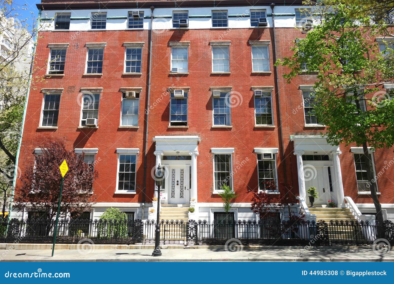 Case Urbane Del Greenwich Village Fotografia Stock Immagine di