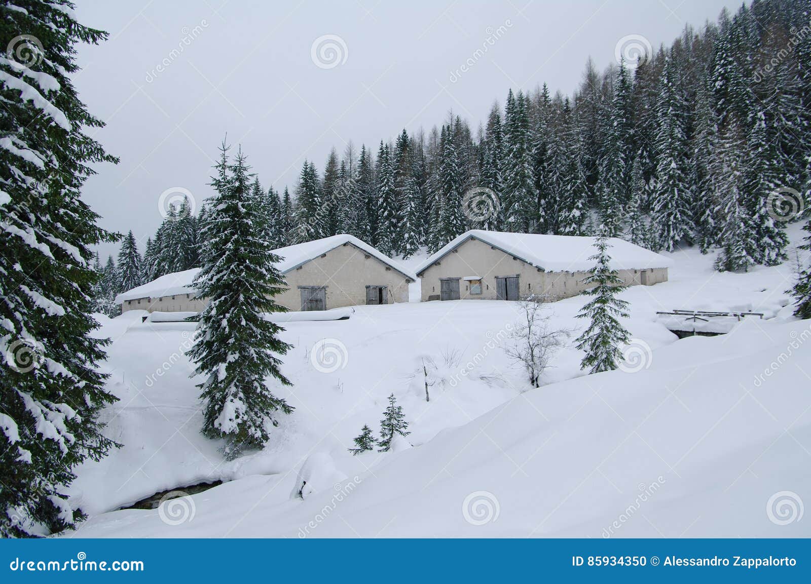 casera aiarnola under the snow.