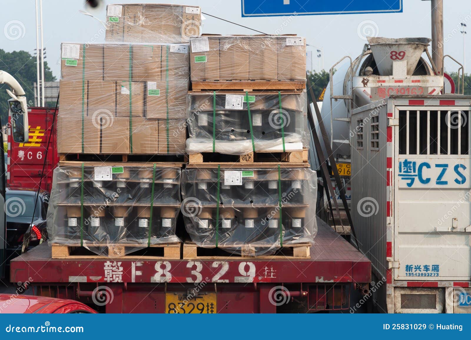 Cases of goods editorial stock image. Image of package 25831029