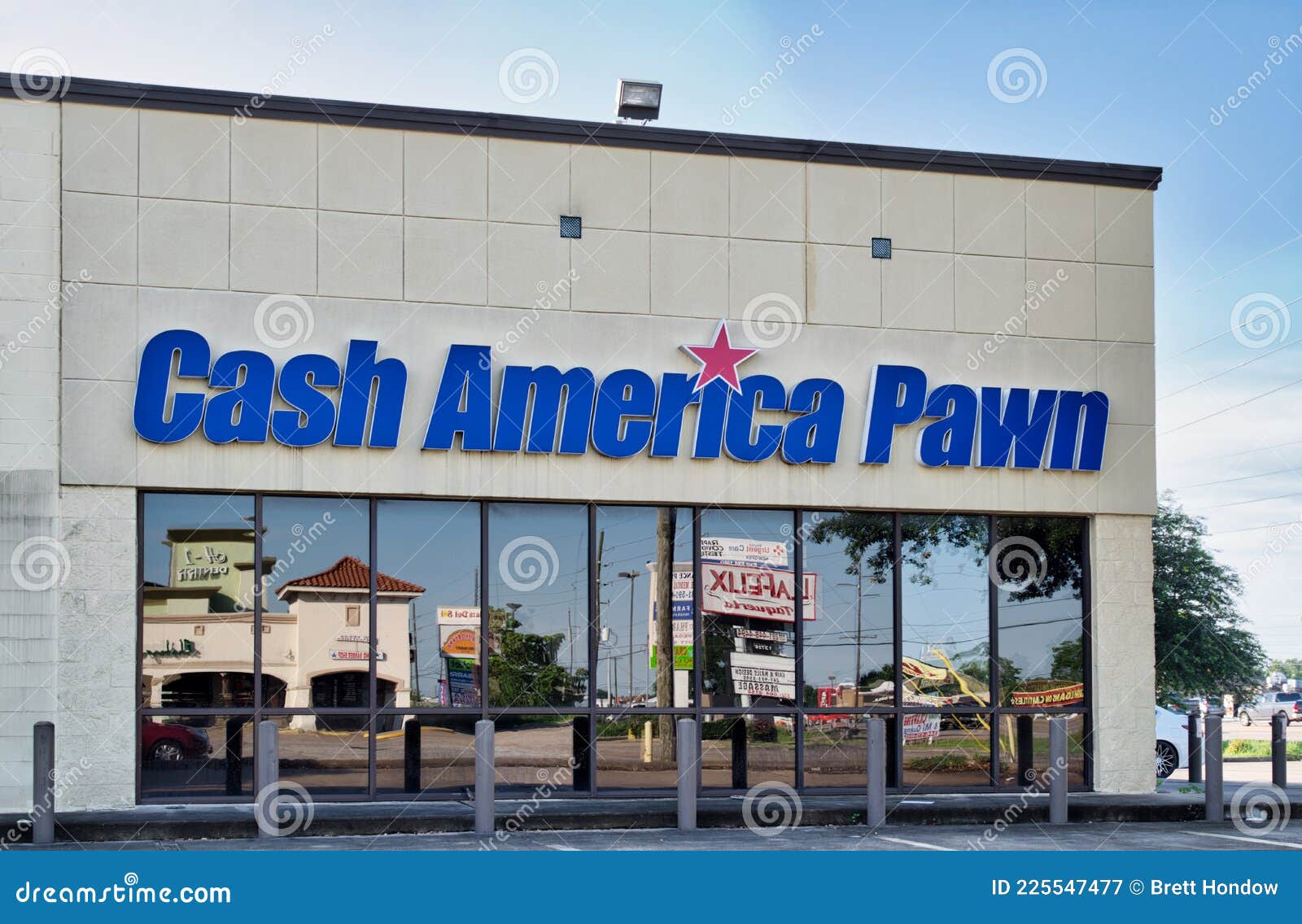 Cash America Pawn Building Exterior in Houston, TX. Editorial