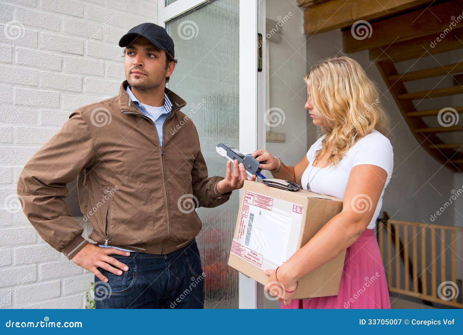 Cash on Delivery stock image. Image of house, packet - 33705007