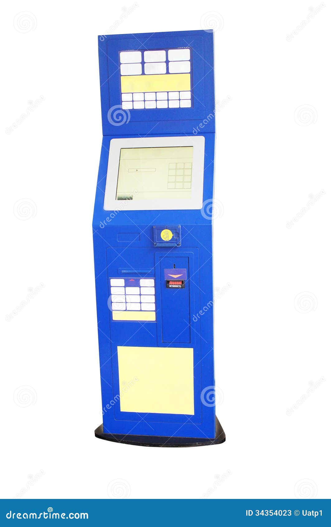 Cash dispenser stock image. Image of currency, digital 34354023