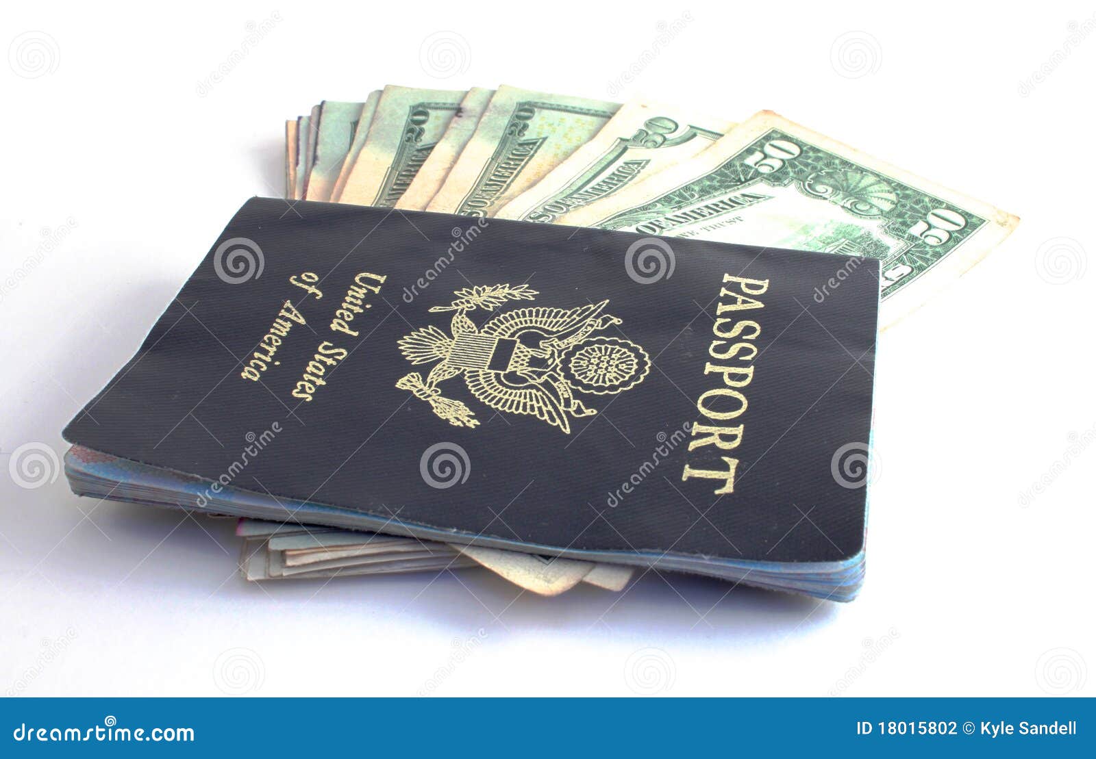 Cash and Passport stock photo. Image of american, gambling 18015802