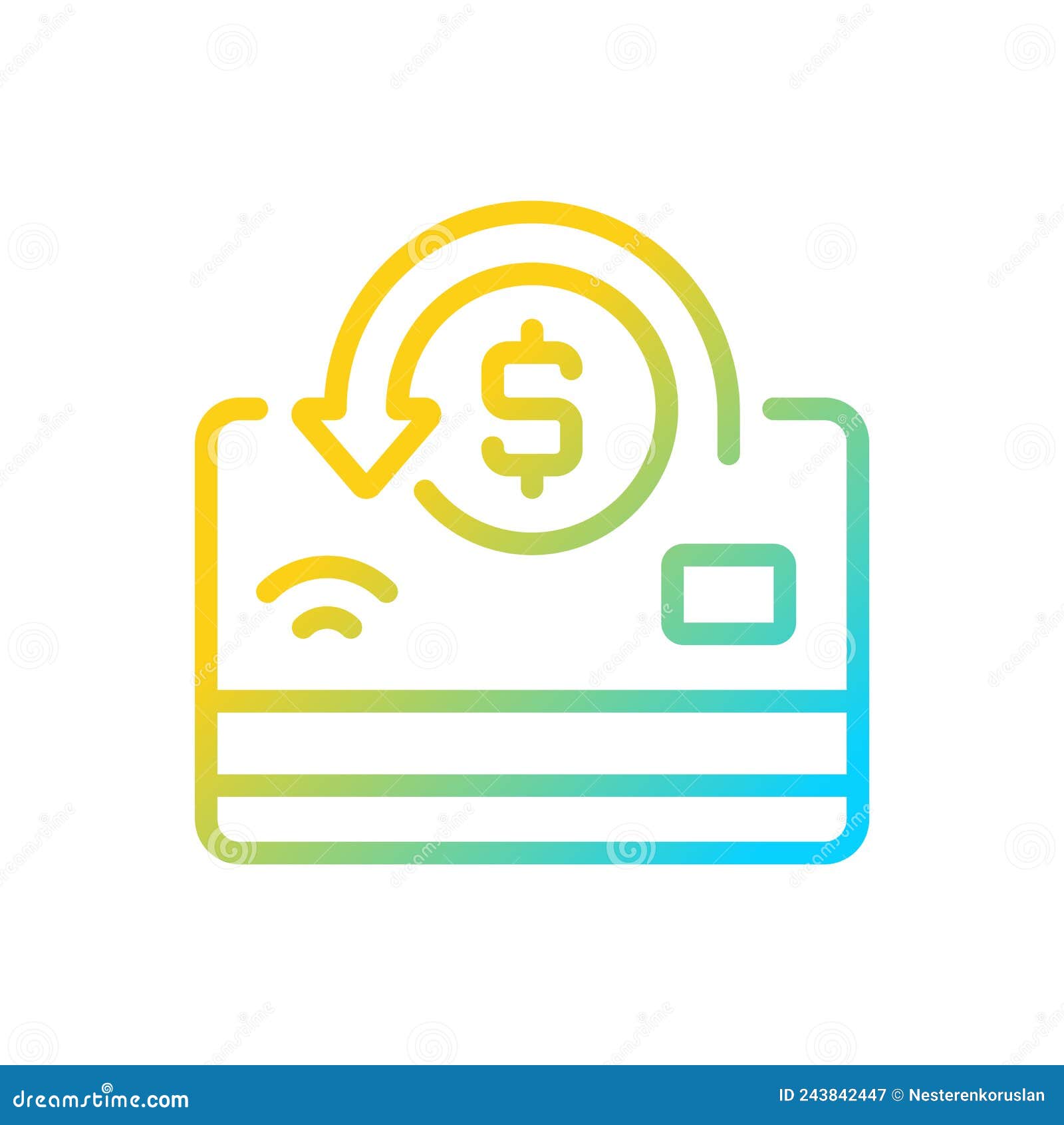 cashback gradient linear  icon
