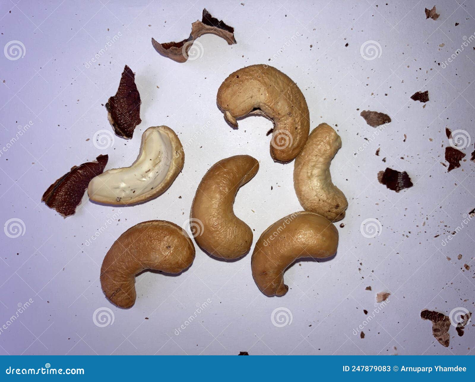 Cashew Nut Ancient Burning when Roasting. Stock Image Image of risk