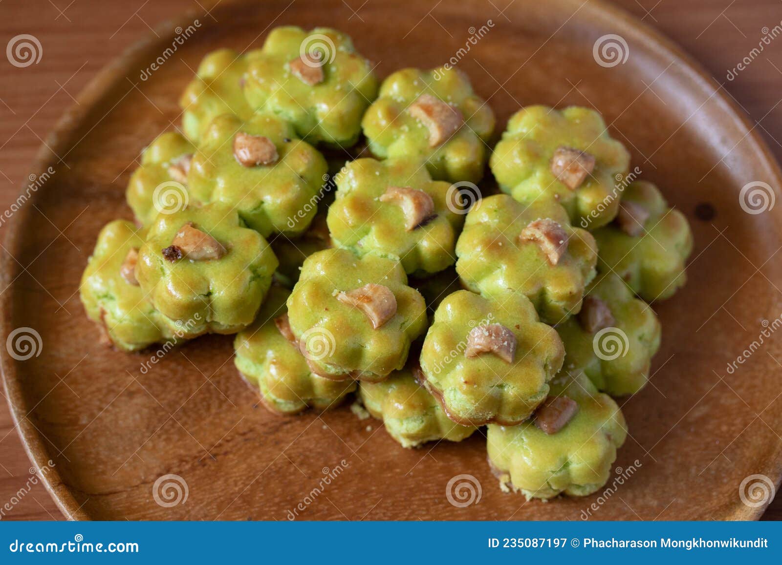 Cashew Nut Cookies or Singapore Cookies Stock Image Image of crisp
