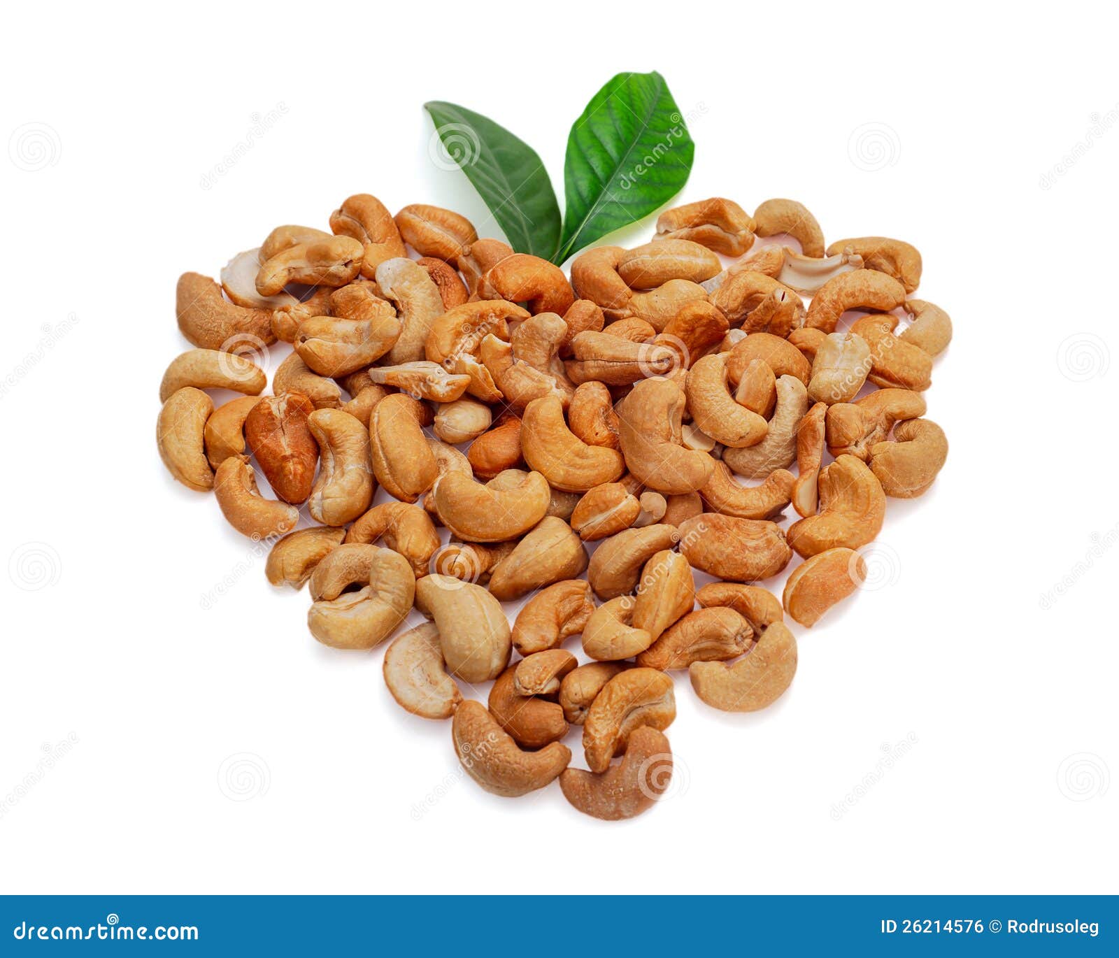 Cashew Nuts in the Form of Heart Isolated Stock Photo Image of fatty