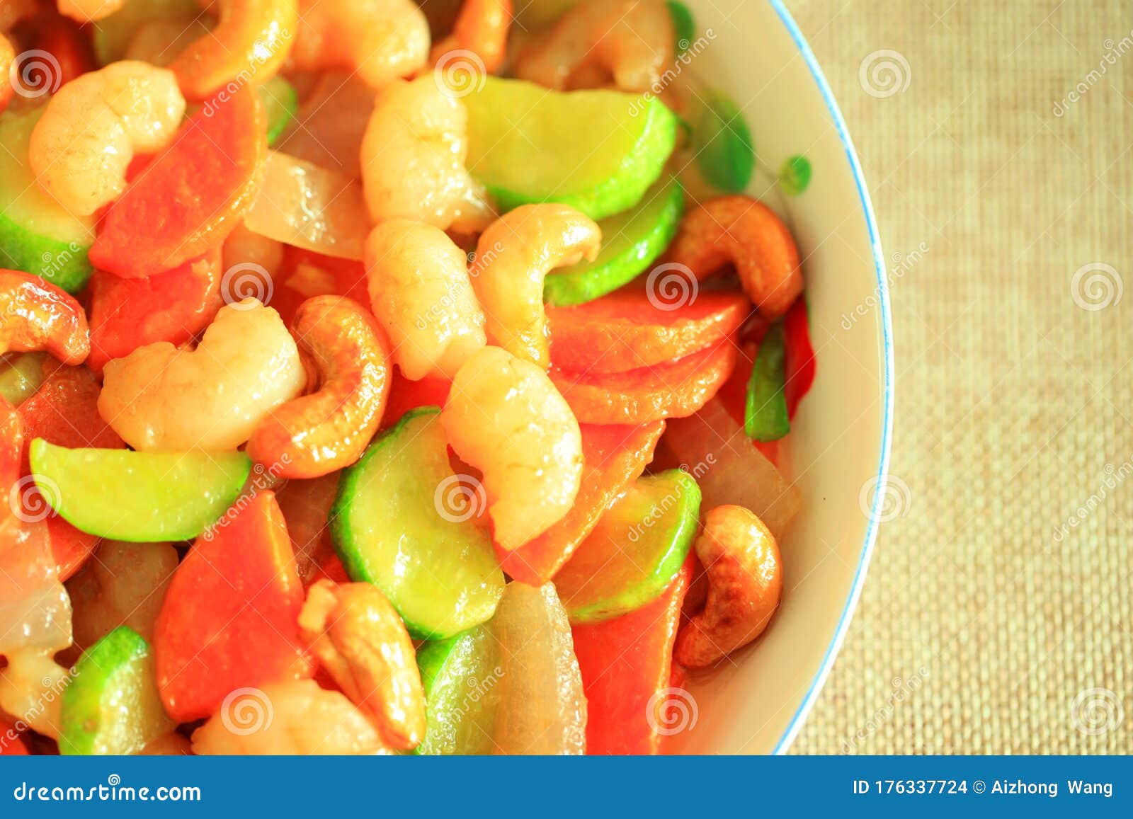 Cashew Nuts Fried with Shrimp Stock Photo - Image of stir, cashew