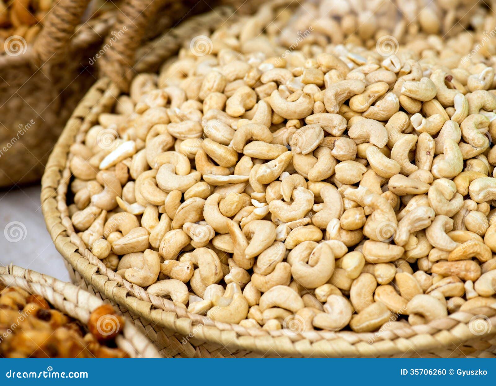 Cashew Nuts on the Market stock photo. Image of objects 35706260