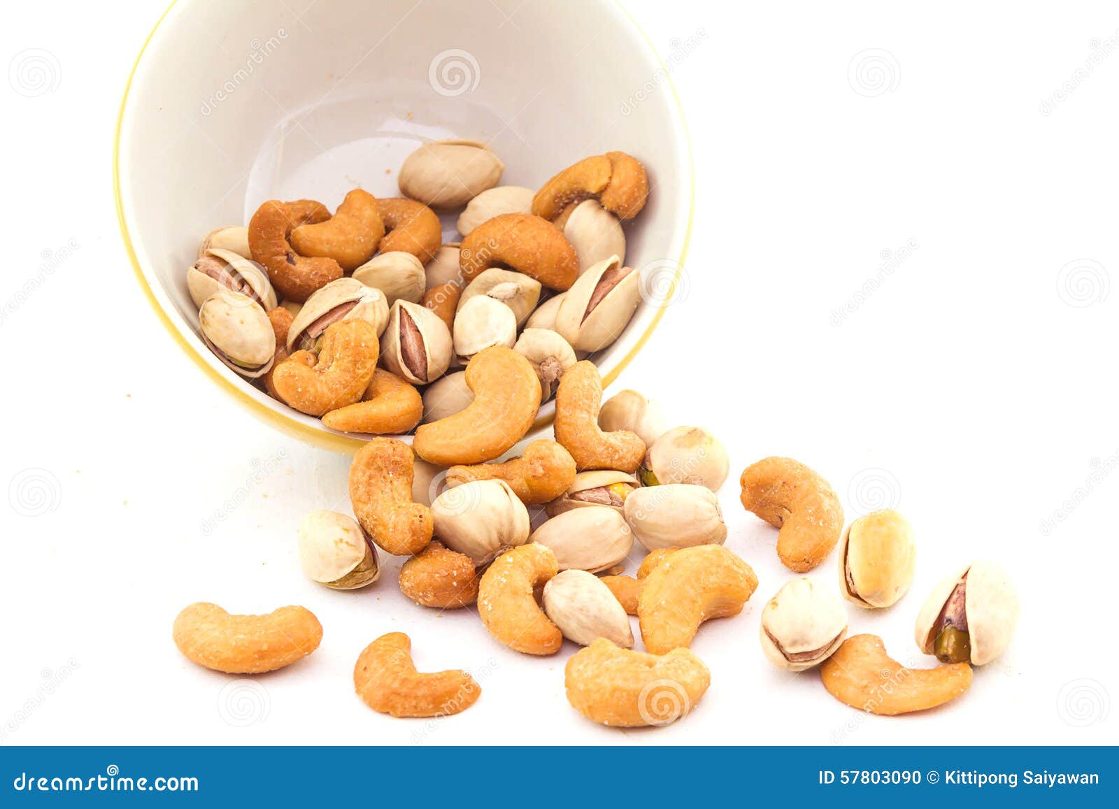 Cashew and pistachio stock photo. Image of flavor, shell 57803090