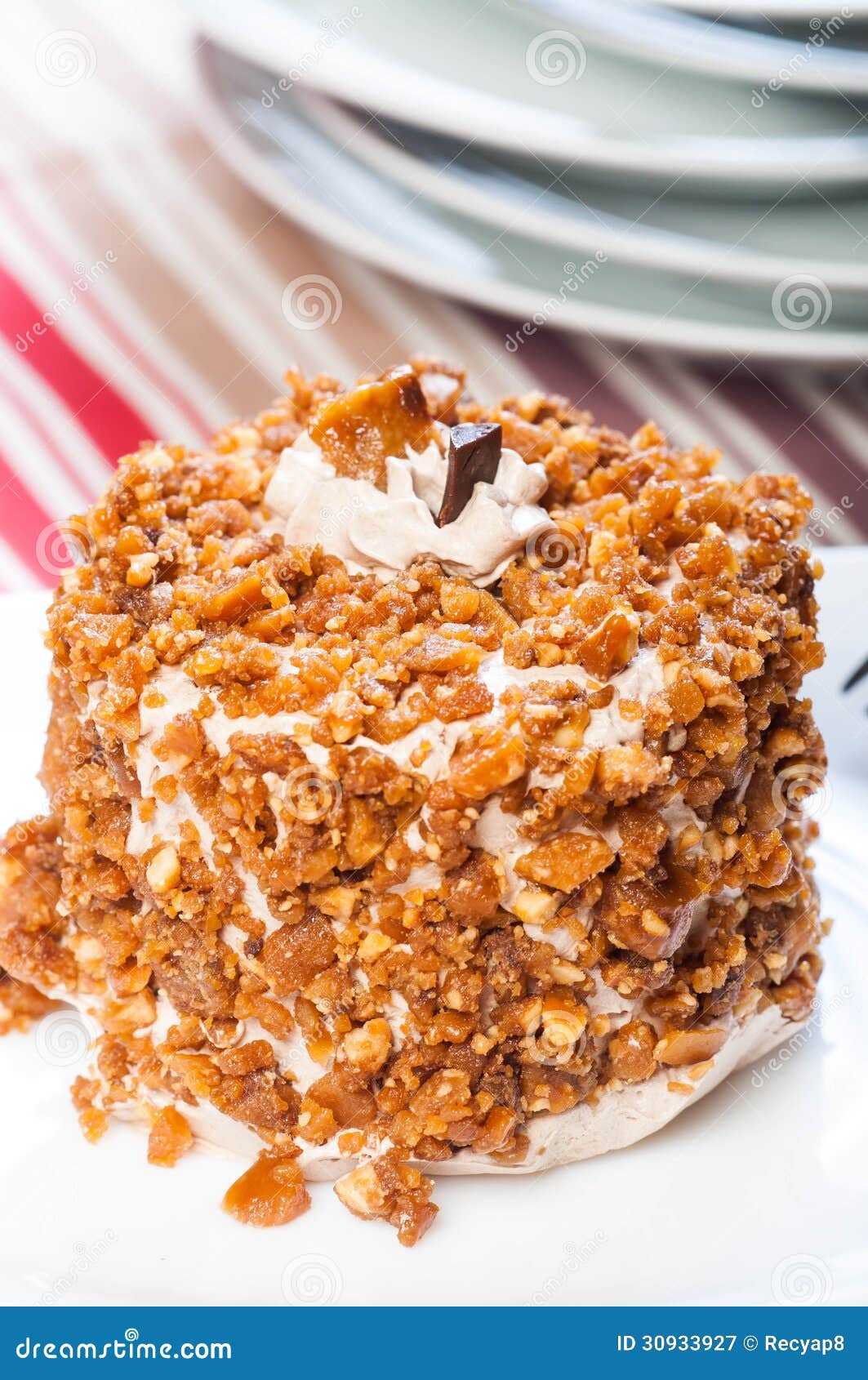 Cashew Toffee Nut Cake Stock Photo 30933936