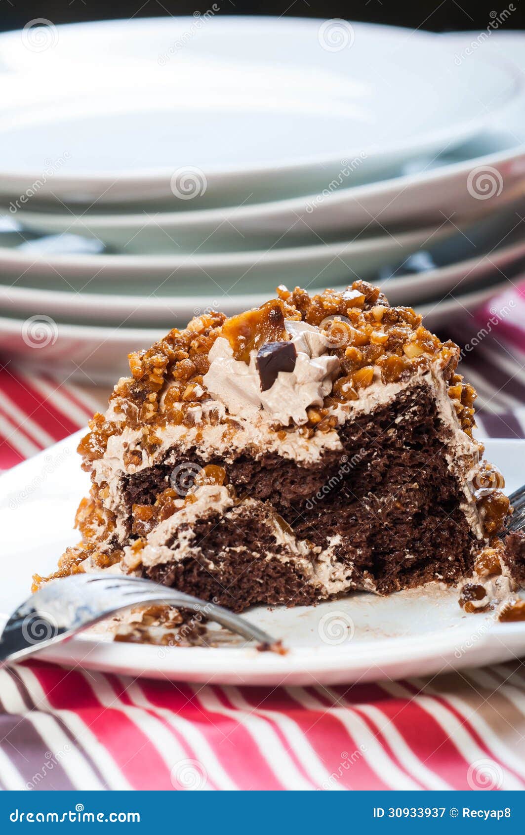 Cashew Toffee Nut Cake Stock Photo 30933936