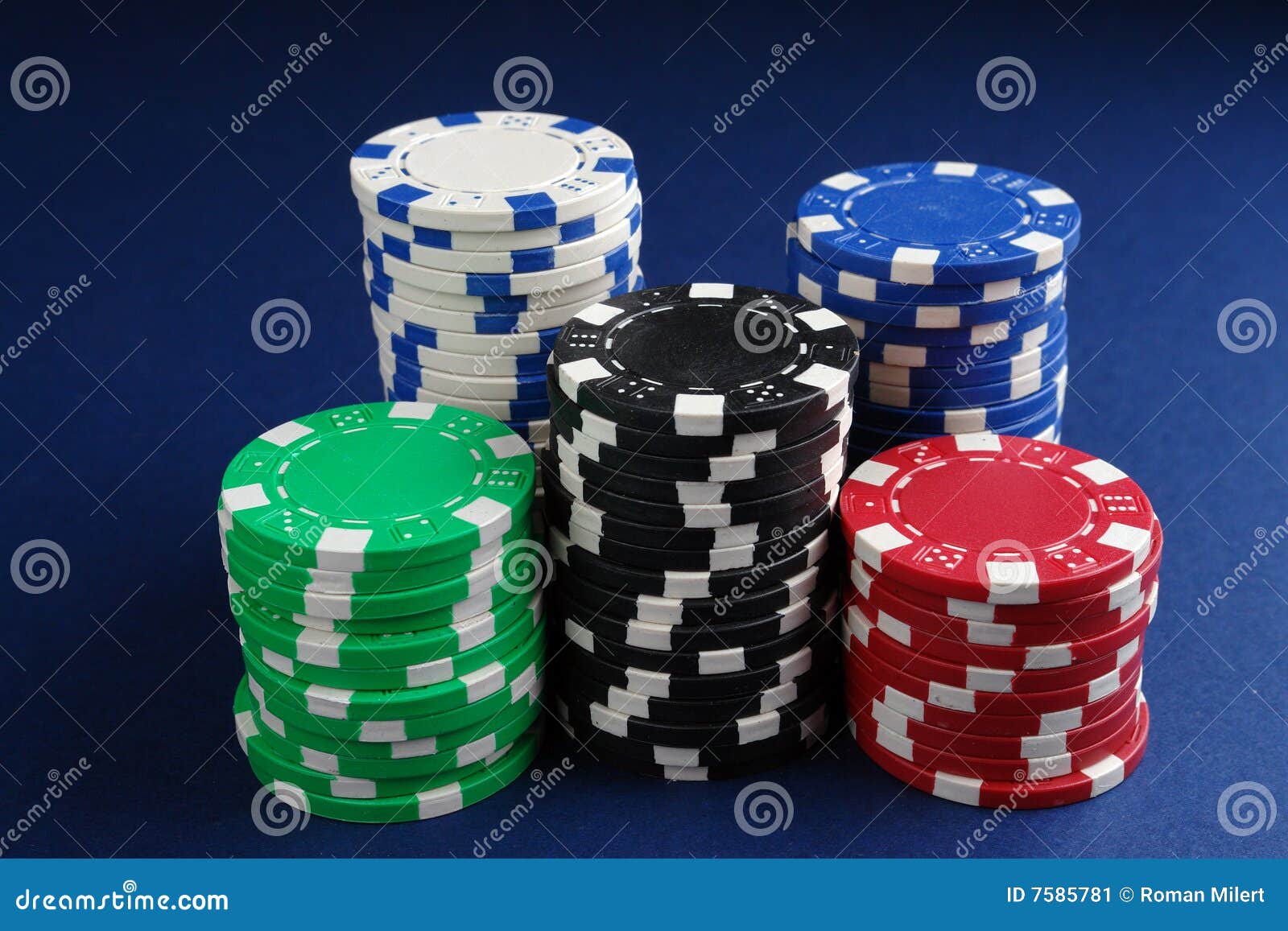 Casino chips stock image. Image of entertainment, playing 7585781