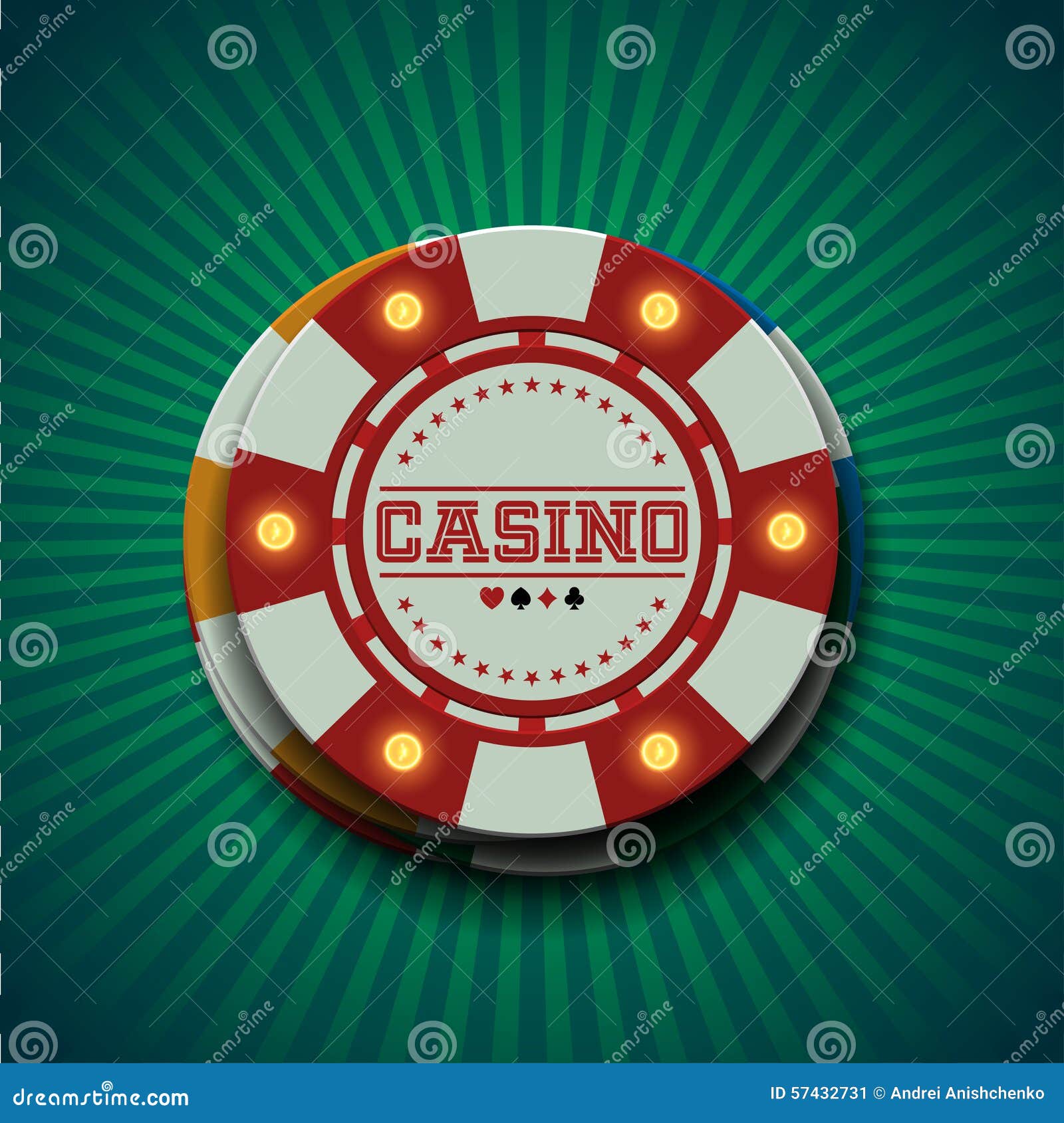 Casino chips stock vector. Illustration of activity, chance 57432731