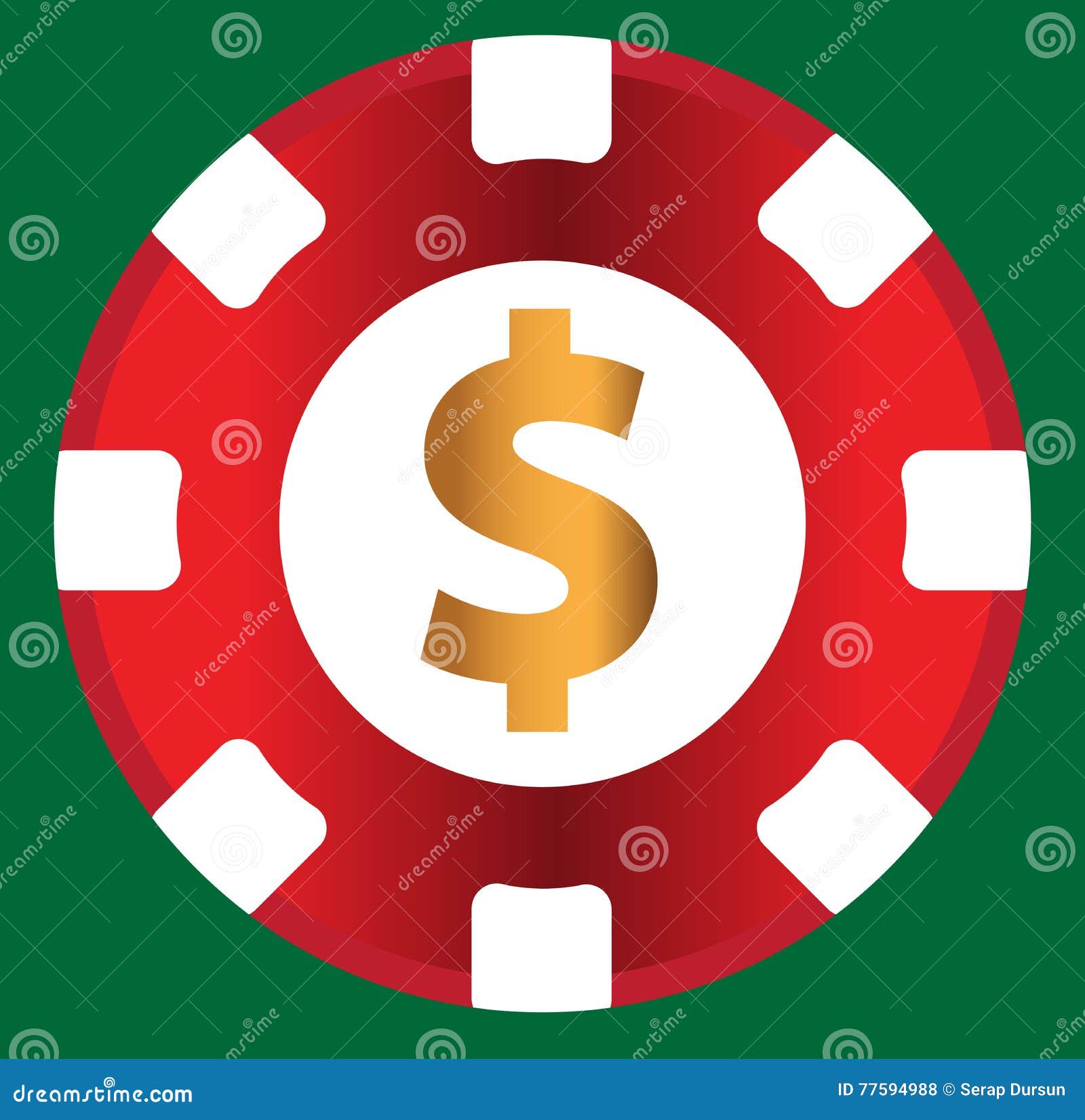 Casino Coin Design stock vector. Illustration of gold - 77594988