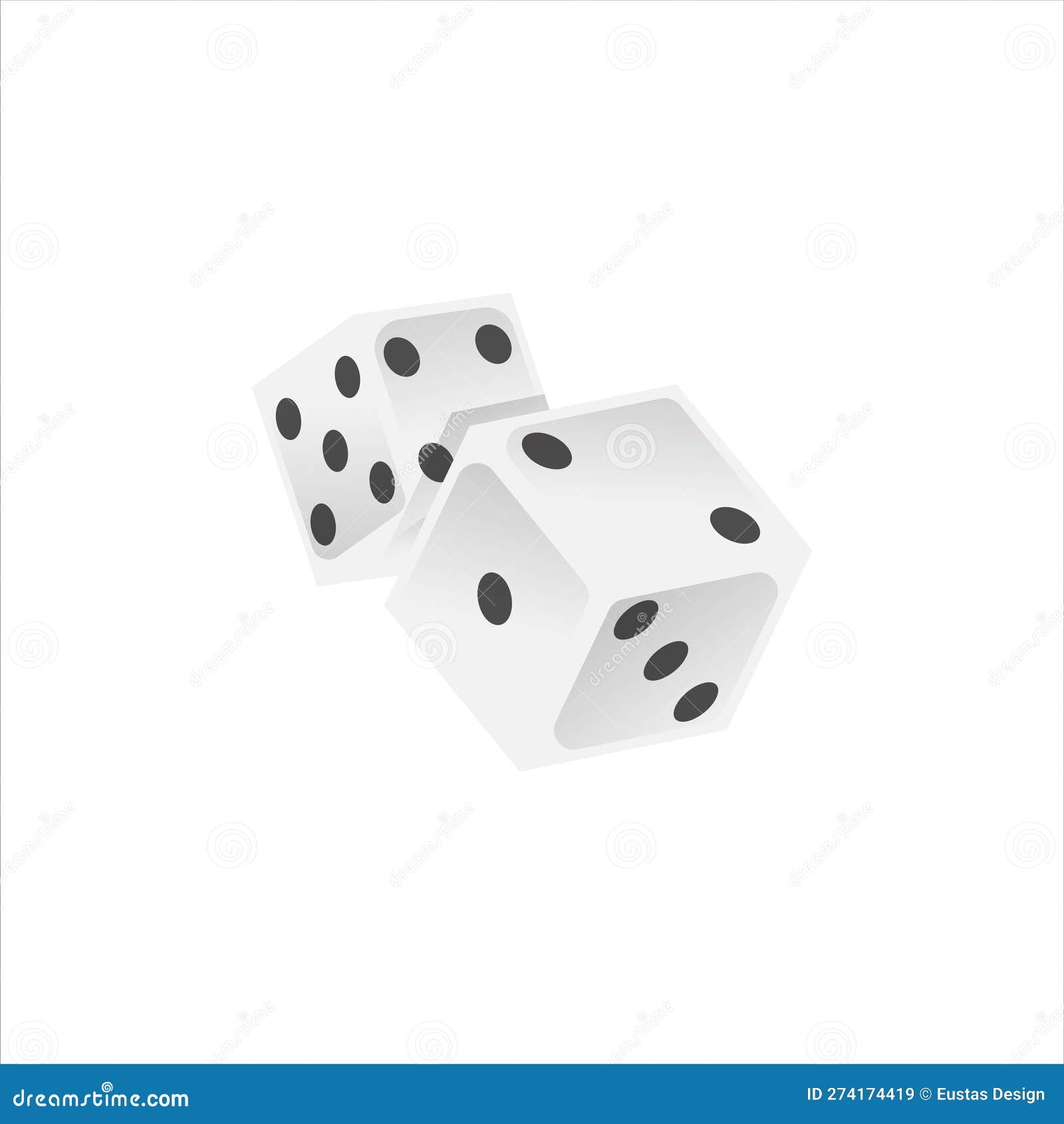 Casino Dice Game stock vector. Illustration of game 274174419