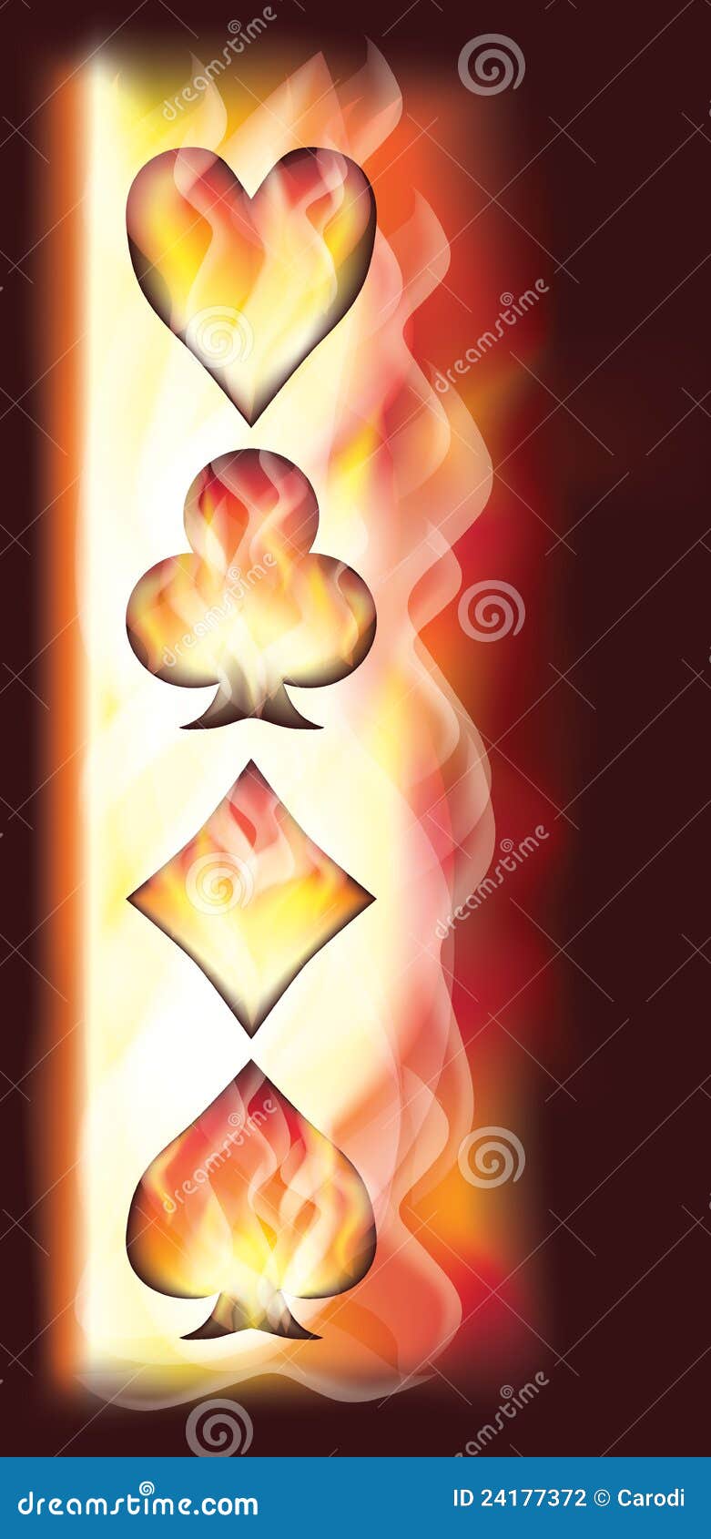Casino fire banner stock vector. Illustration of bonfire 24177372