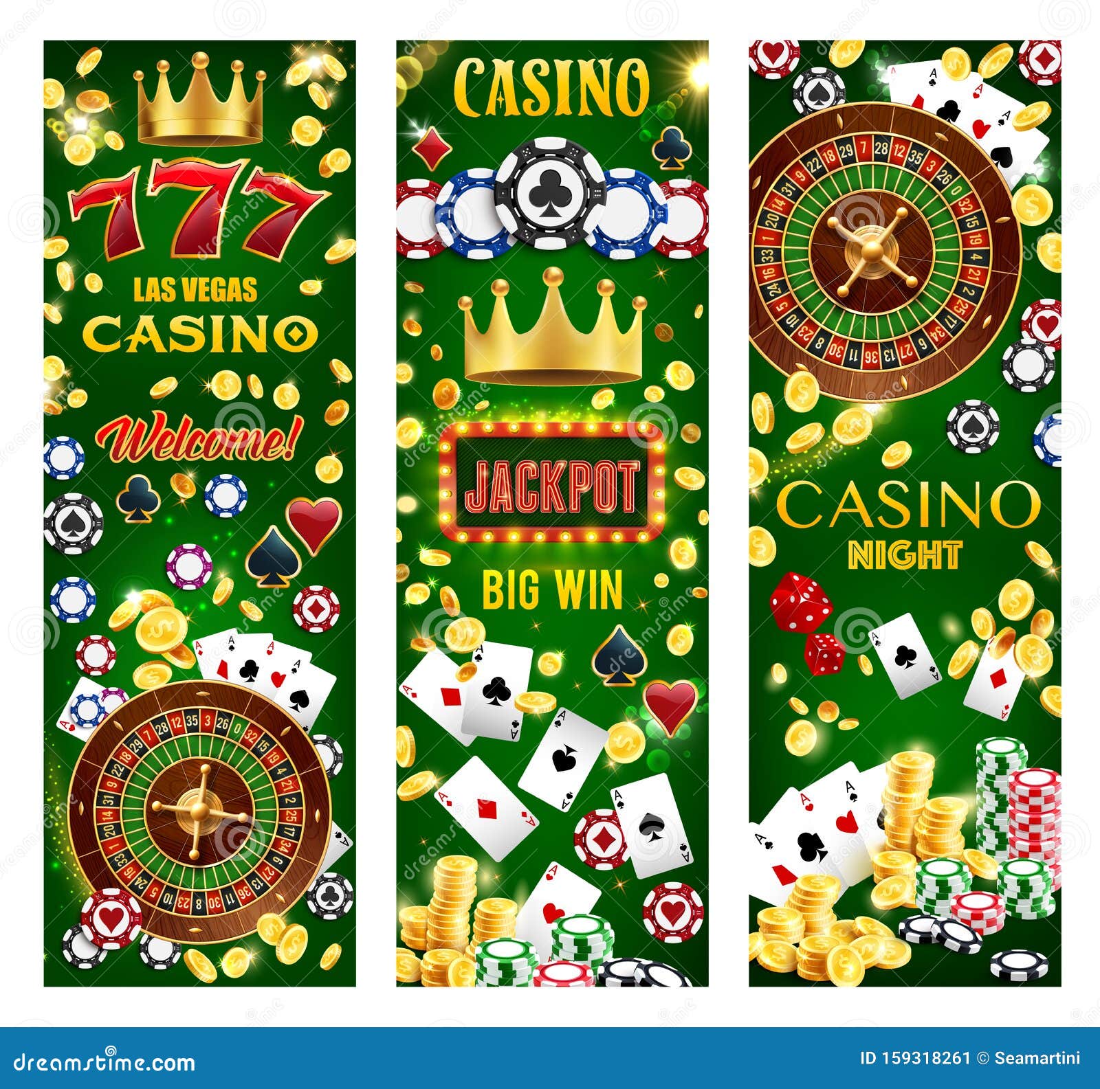 Las Vegas Playing Cards, Green Retro