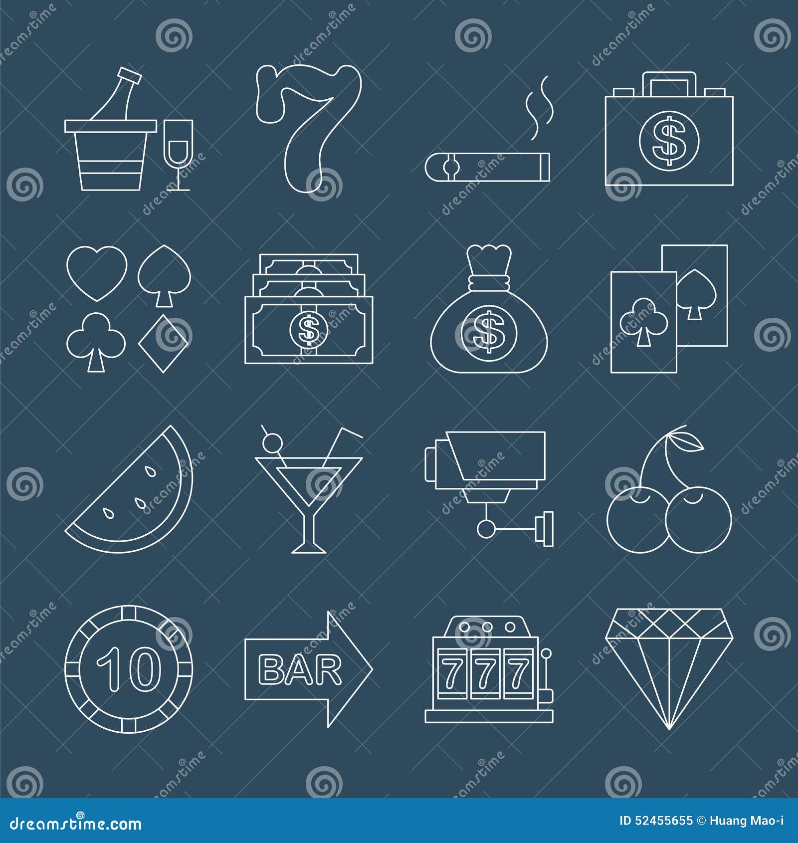 Casino line up crossword
