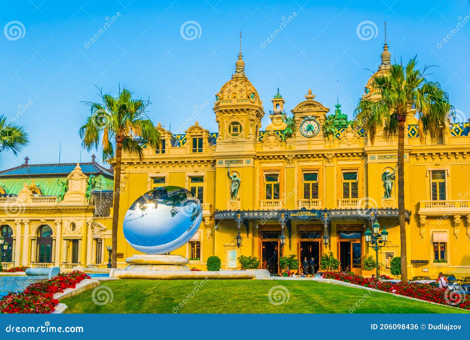 The Casino of Monte Carlo editorial photo. Image of grass 206098436