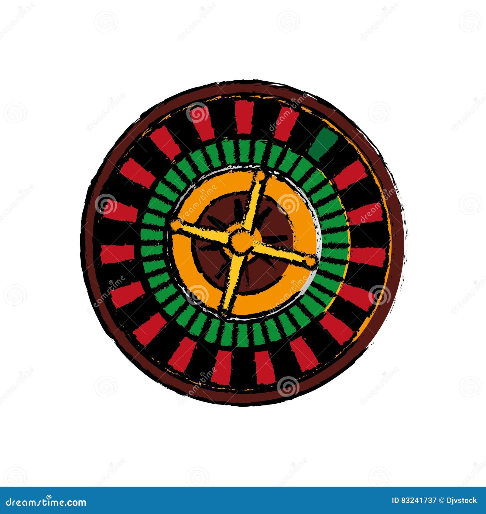Casino Roulette game stock illustration. Illustration of number 83241737