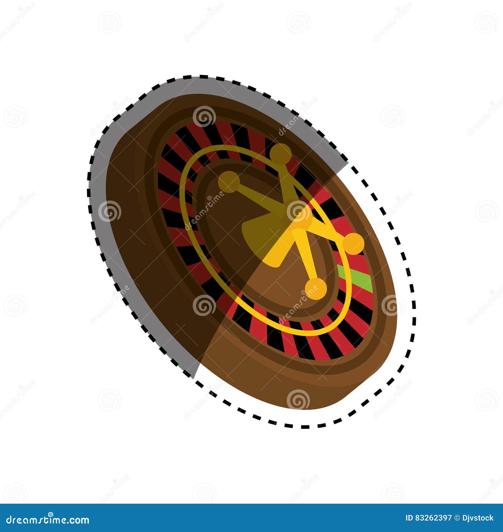 Casino Roulette game stock illustration. Illustration of motion 83262397