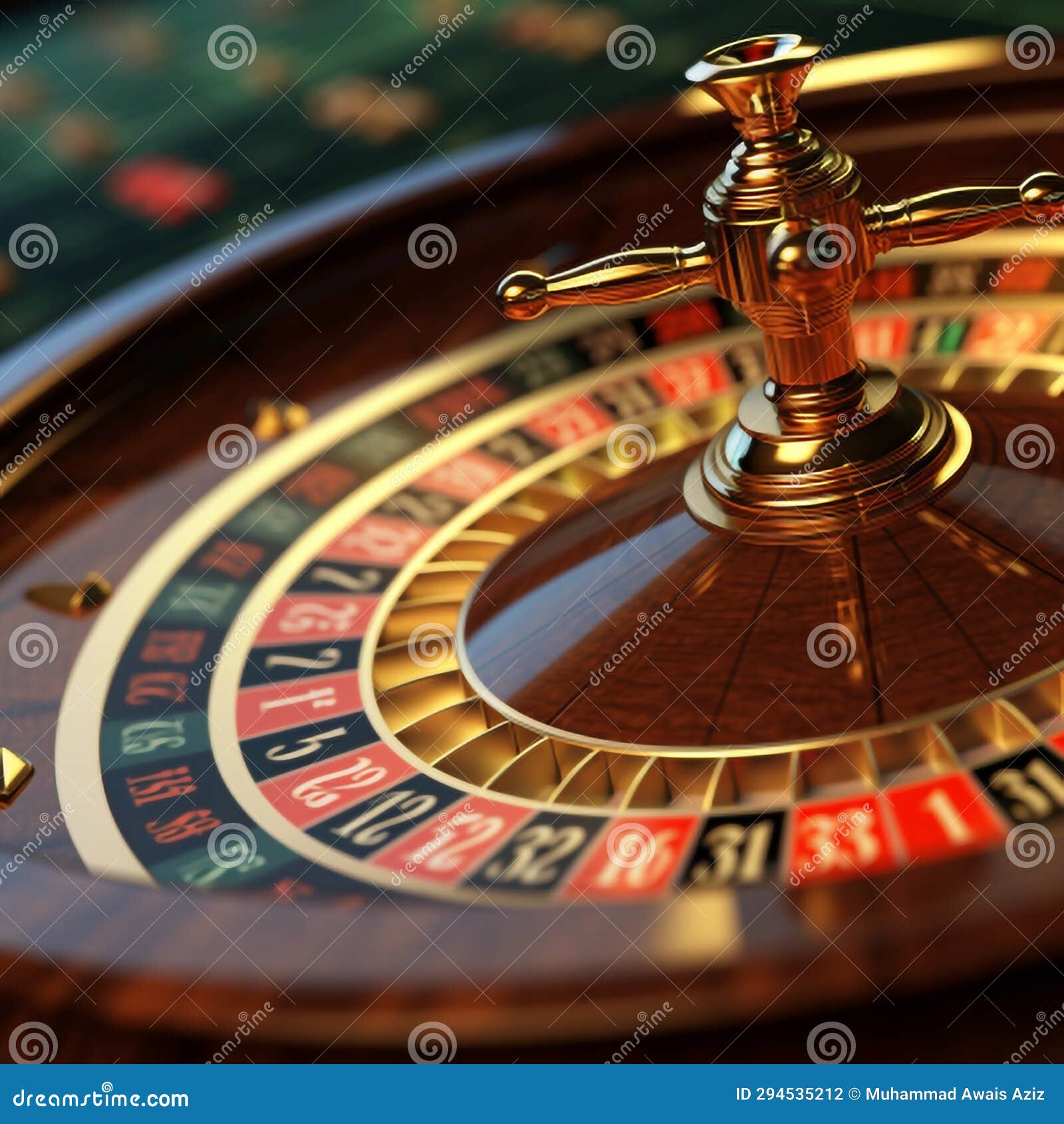 Casino Roulette Wheel Close Up Stock Photo Image of luck, vegas 294535212