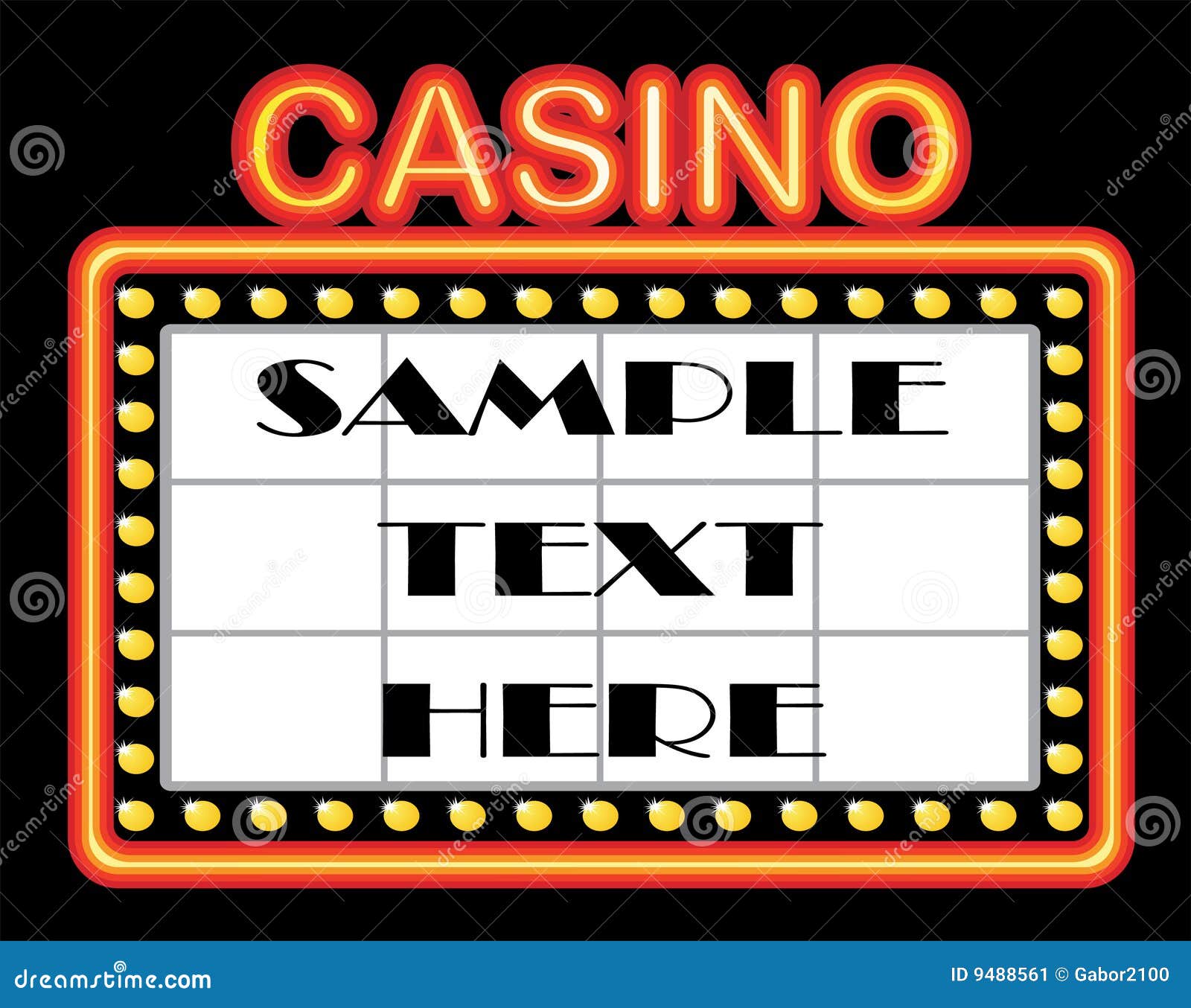Casino Template Stock Vector Illustration Of Isolated 9488561