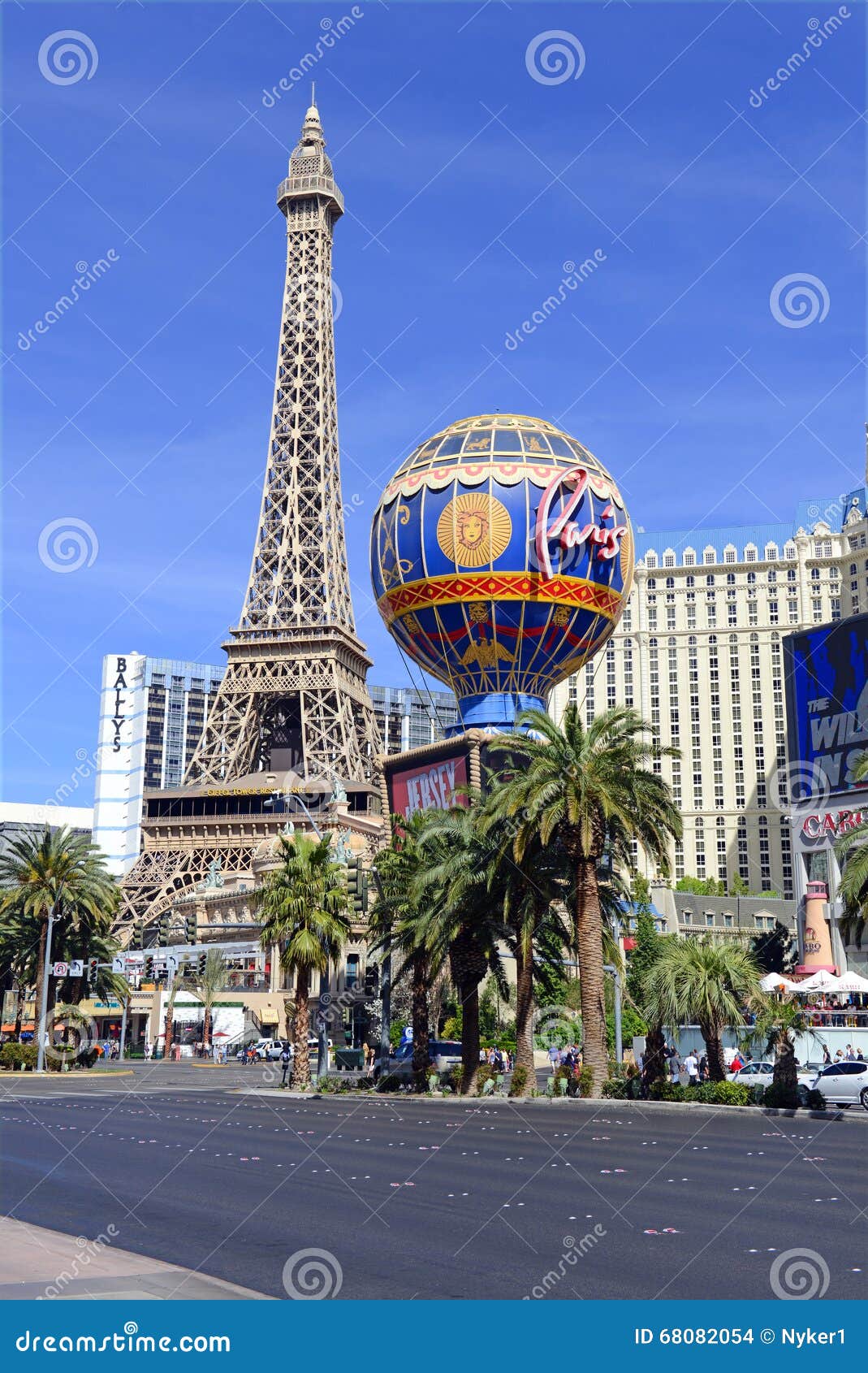 Las Vegas, Paris hotel editorial stock image. Image of strip