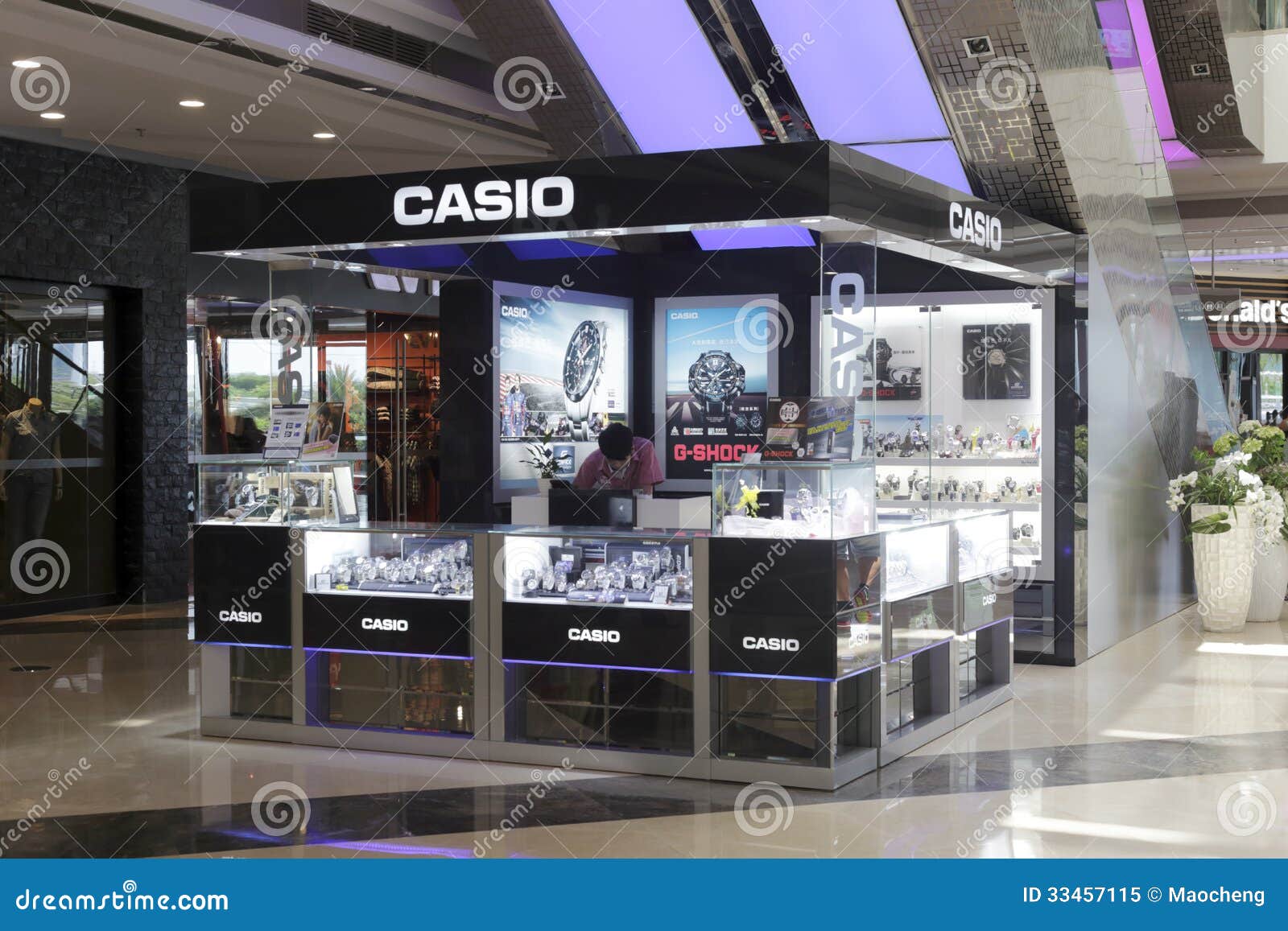 Casio watches counter editorial image 