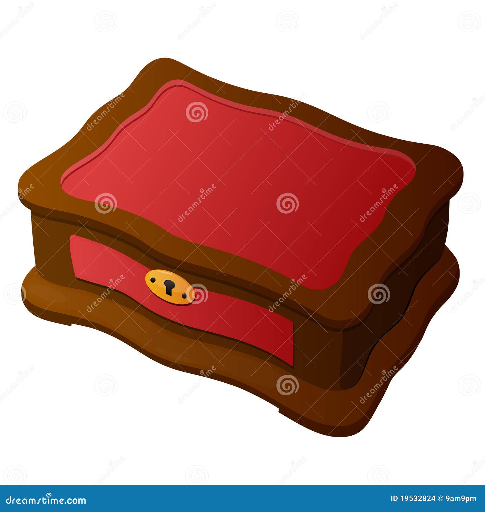 Casket stock vector. Illustration of girls, wealth, macro - 19532824