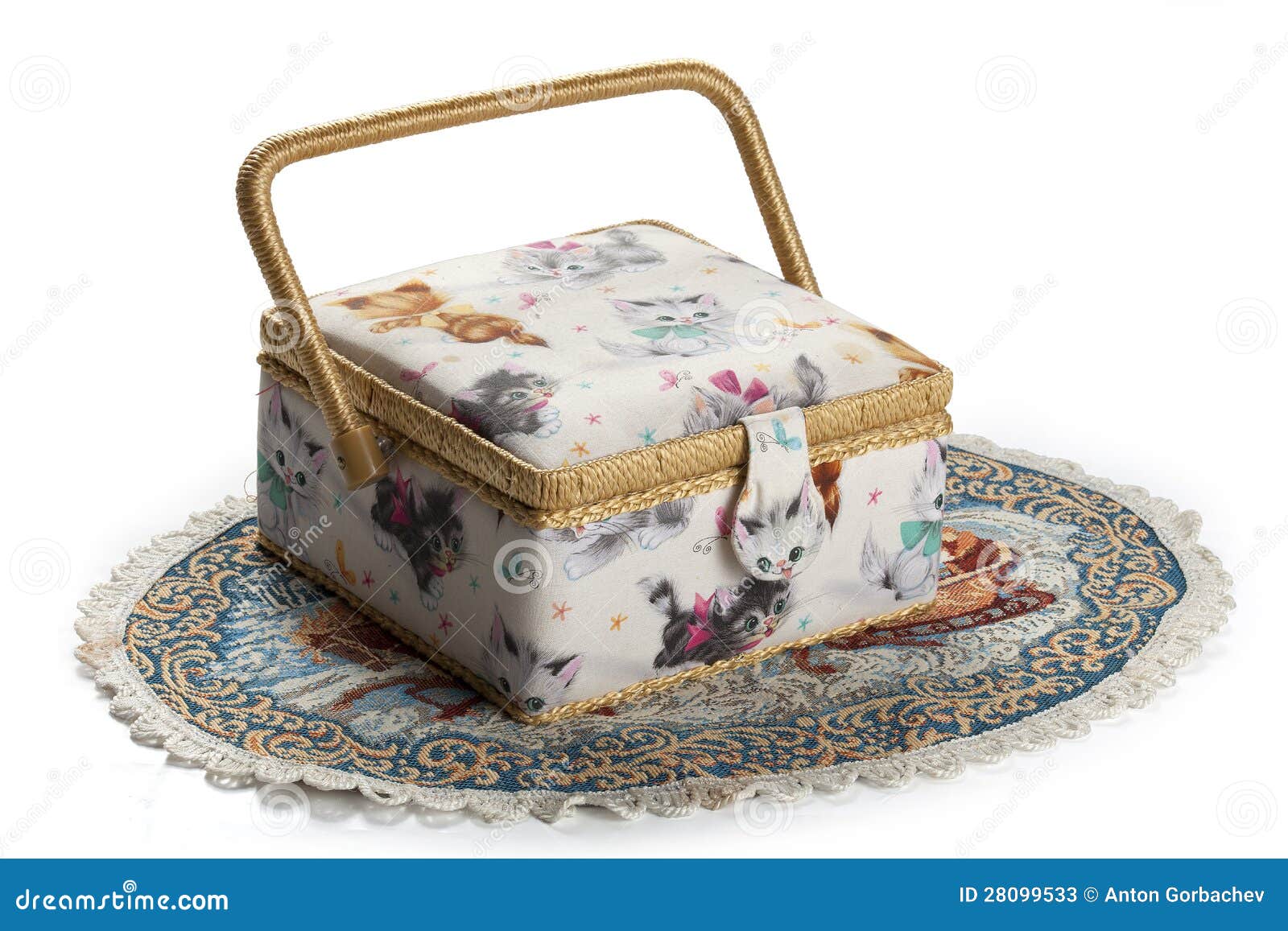 Casket for sewing stock image. Image of casket, hobby 28099533